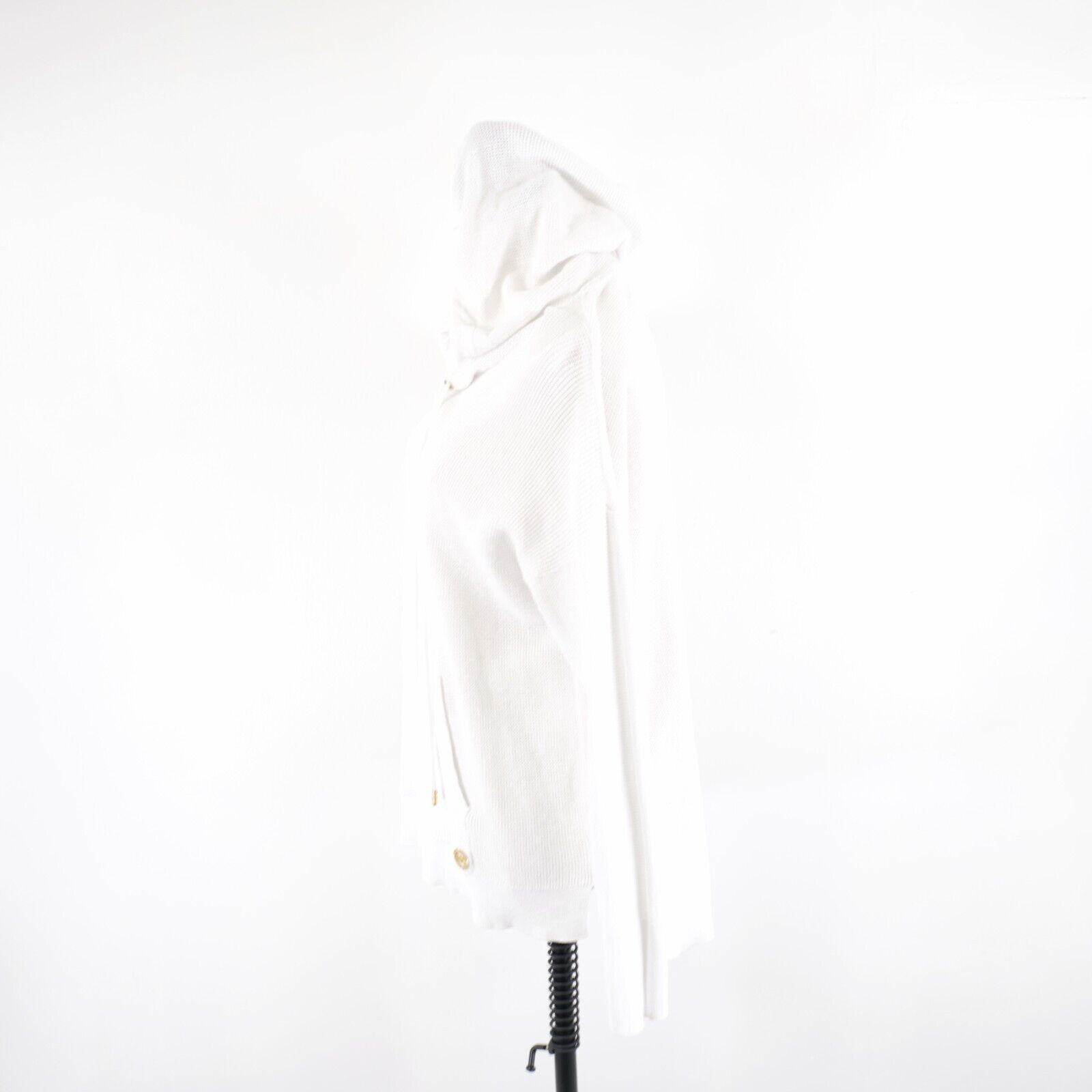 Michael Kors Michael Kors White Waffle Knit Hooded Sweater Large Cotton B Size L / US 10 / IT 46 - 5 Thumbnail