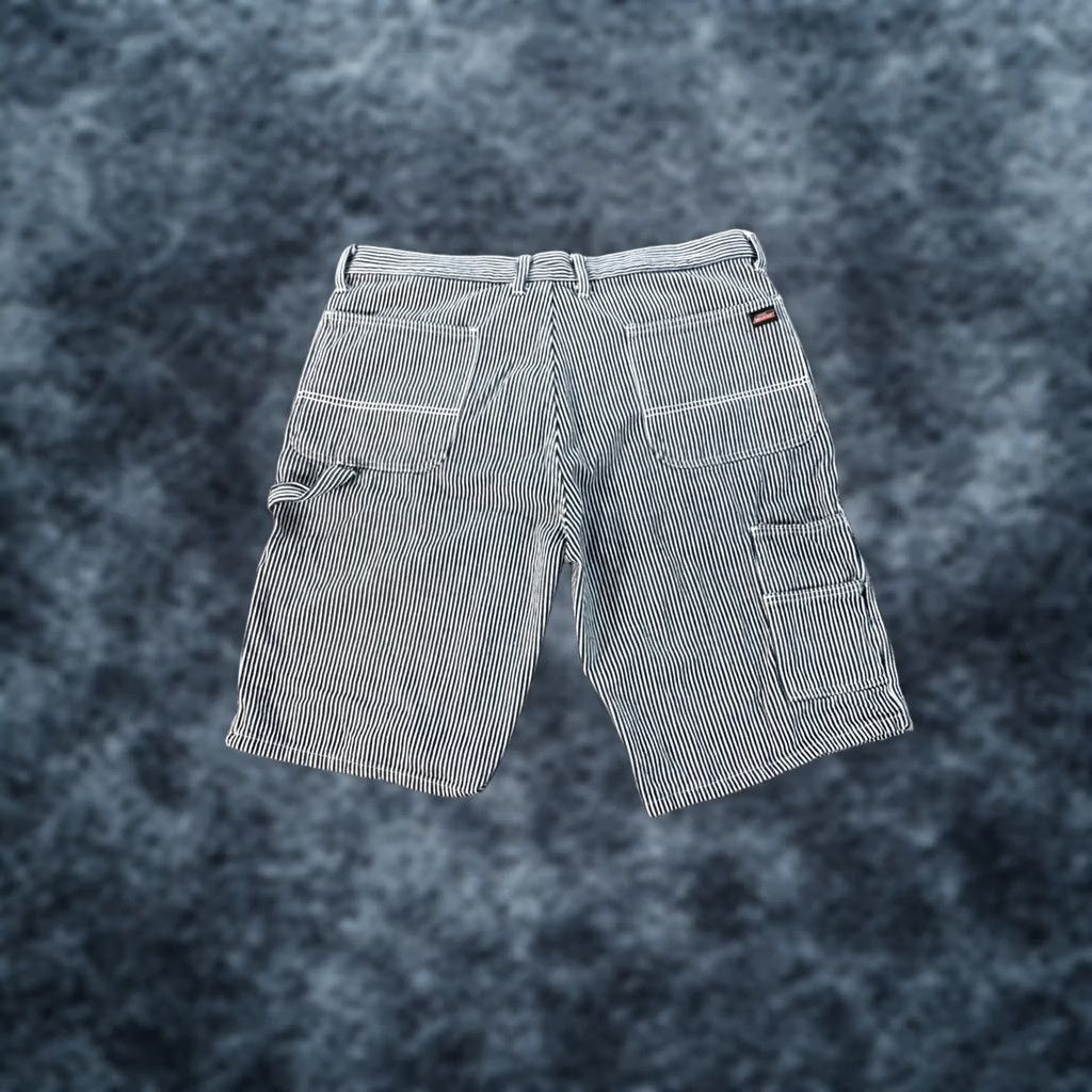 Dickies Dickies Shorts Mens 38 Blue Pinstripe Railroad Conductor Bermuda Workwear Pockets Casual Regular Size US 38 / EU 54 - 1 Thumbnail