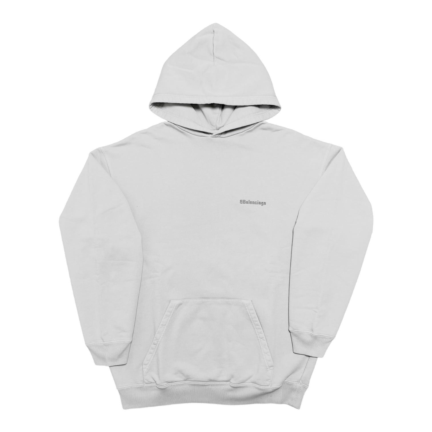 Balenciaga BB Corp Hooded Sweatshirt Dark Grey Size US M / EU 48-50 / 2 - 1 Thumbnail
