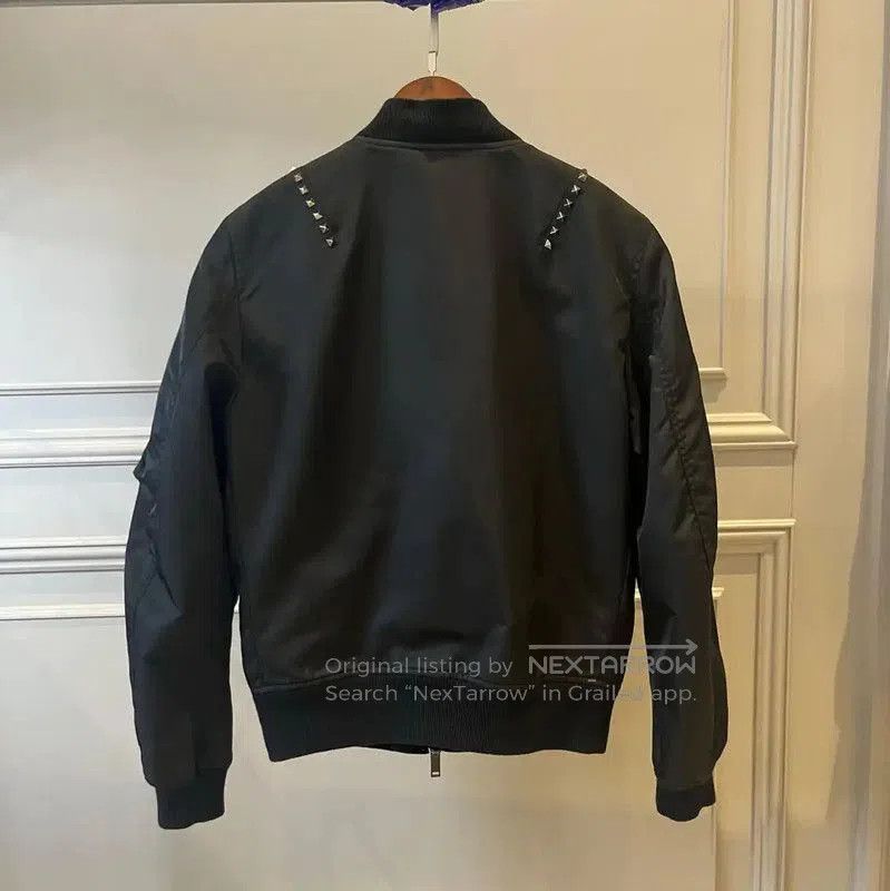 Valentino Valentino Black Long Sleeve Men's Bomber Jacket . Size US XL / EU 56 / 4 - 2 Thumbnail