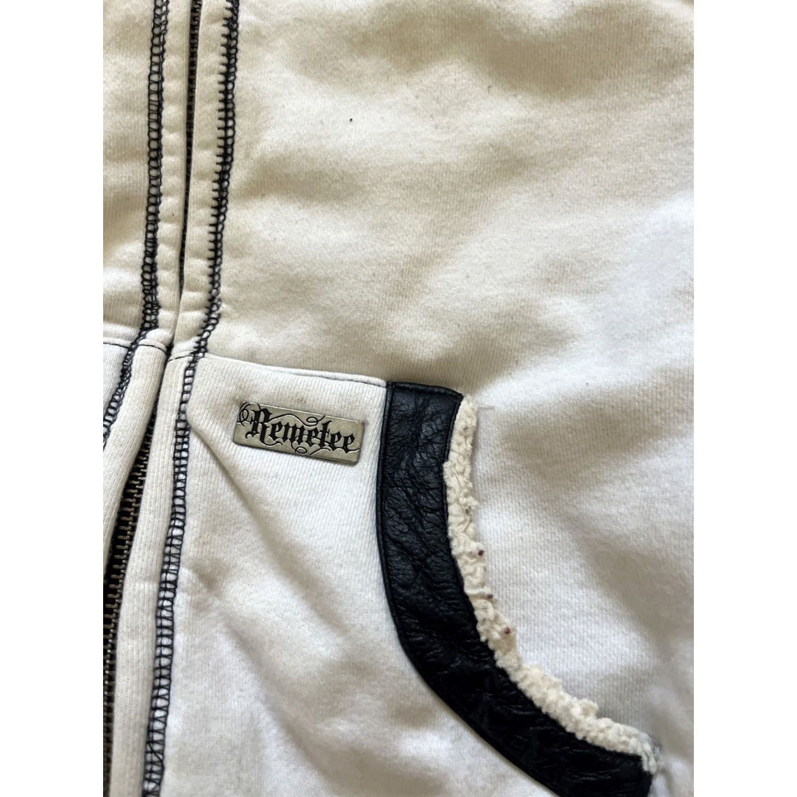 Affliction VINTAGE Remetee by Affliction Hoodie Women Size S Full Zip White Size S / US 4 / IT 40 - 3 Thumbnail