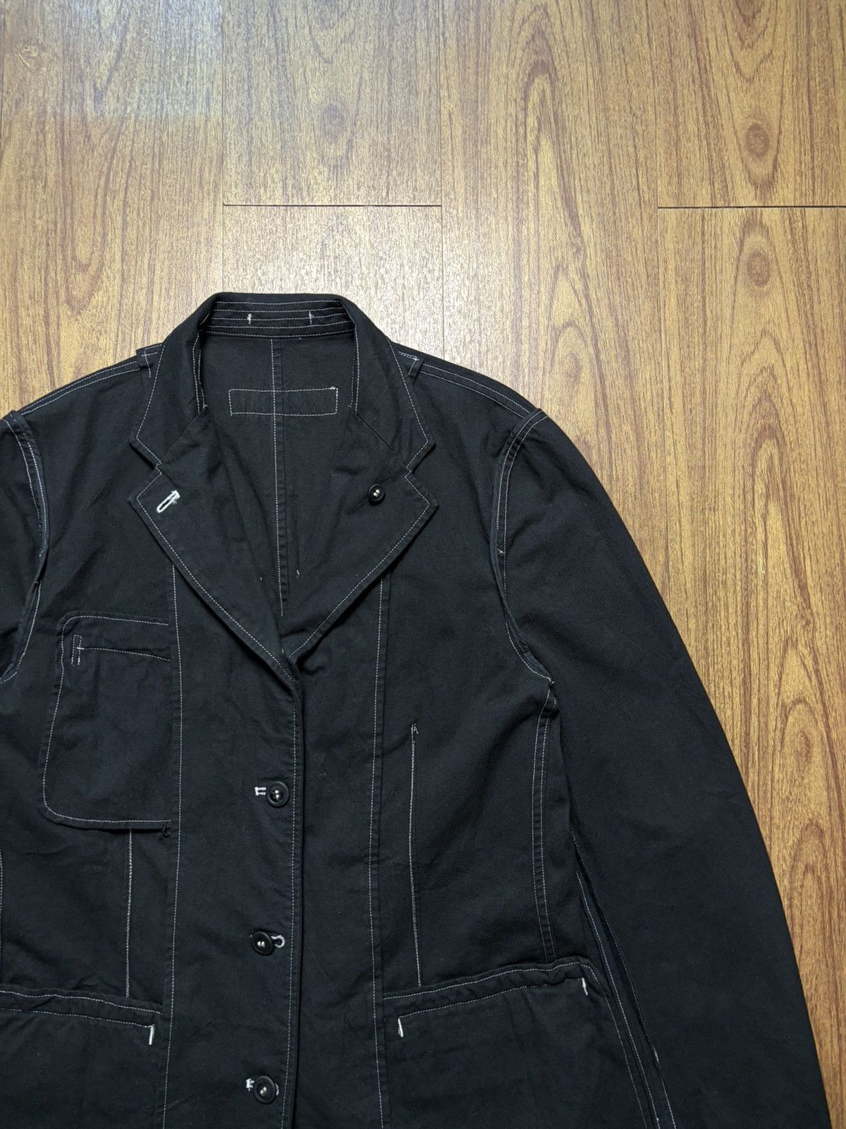 Comme des Garcons Homme FREE TAX! AD2002 Painted Flower Reversible Blazer Jacket Size US M / EU 48-50 / 2 - 7 Thumbnail