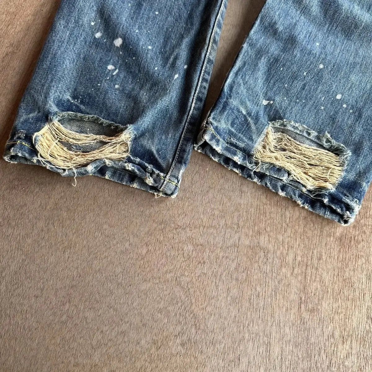 Japanese Brand SUPER SICKS 🔥FLASH REPORT Japan Jean Patchwork Denim Pants Size US 31 - 17 Thumbnail