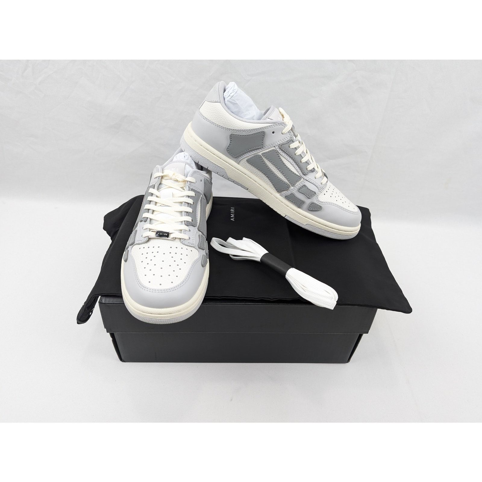Amiri o1rshd1 Skeleton Low Top Sneakers in Grey Size US 8 / EU 41 - 20 Thumbnail