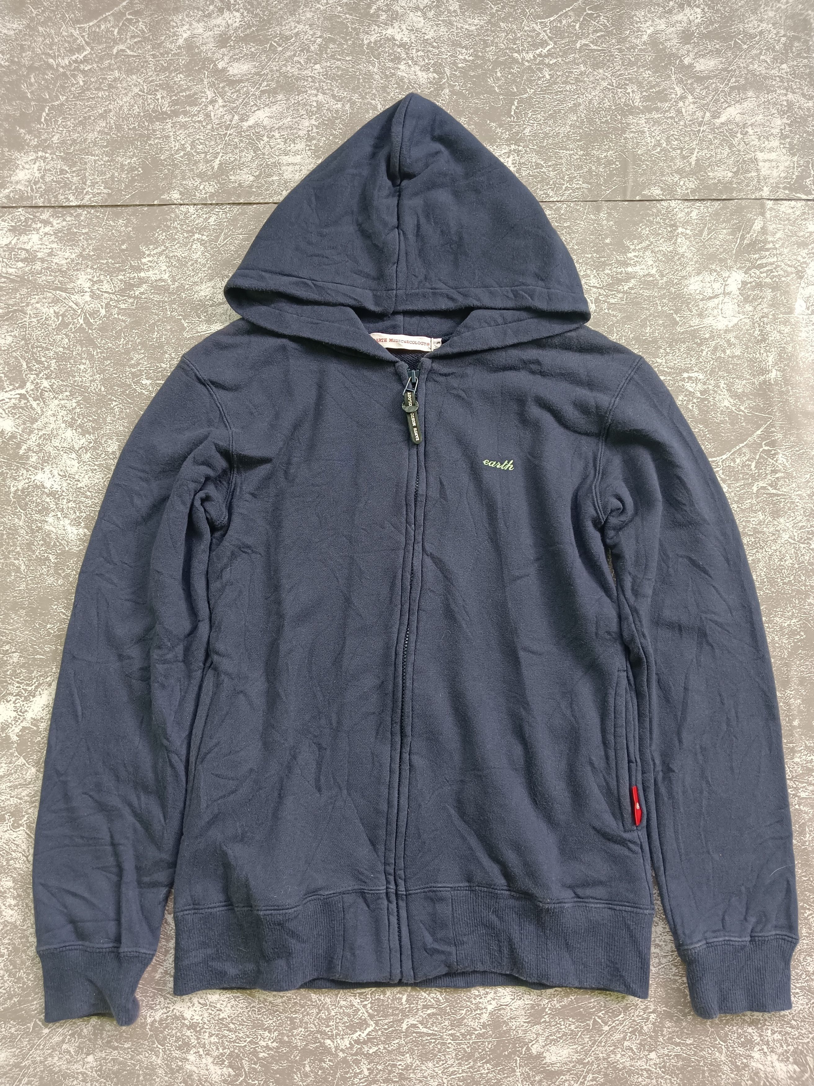 Japanese Brand Earth Music Ecology Hoodie Zip up Size XS / US 0-2 / IT 36-38 - 1 Thumbnail