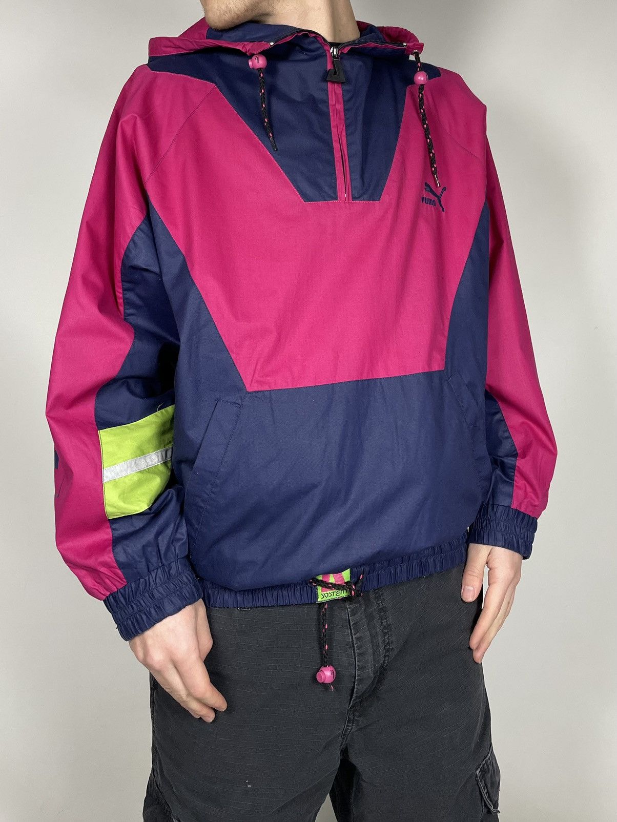 Puma Puma 😈 Vintage Pink Rain Light Hooded Supreme Jacket Size US L / EU 52-54 / 3 - 1 Thumbnail
