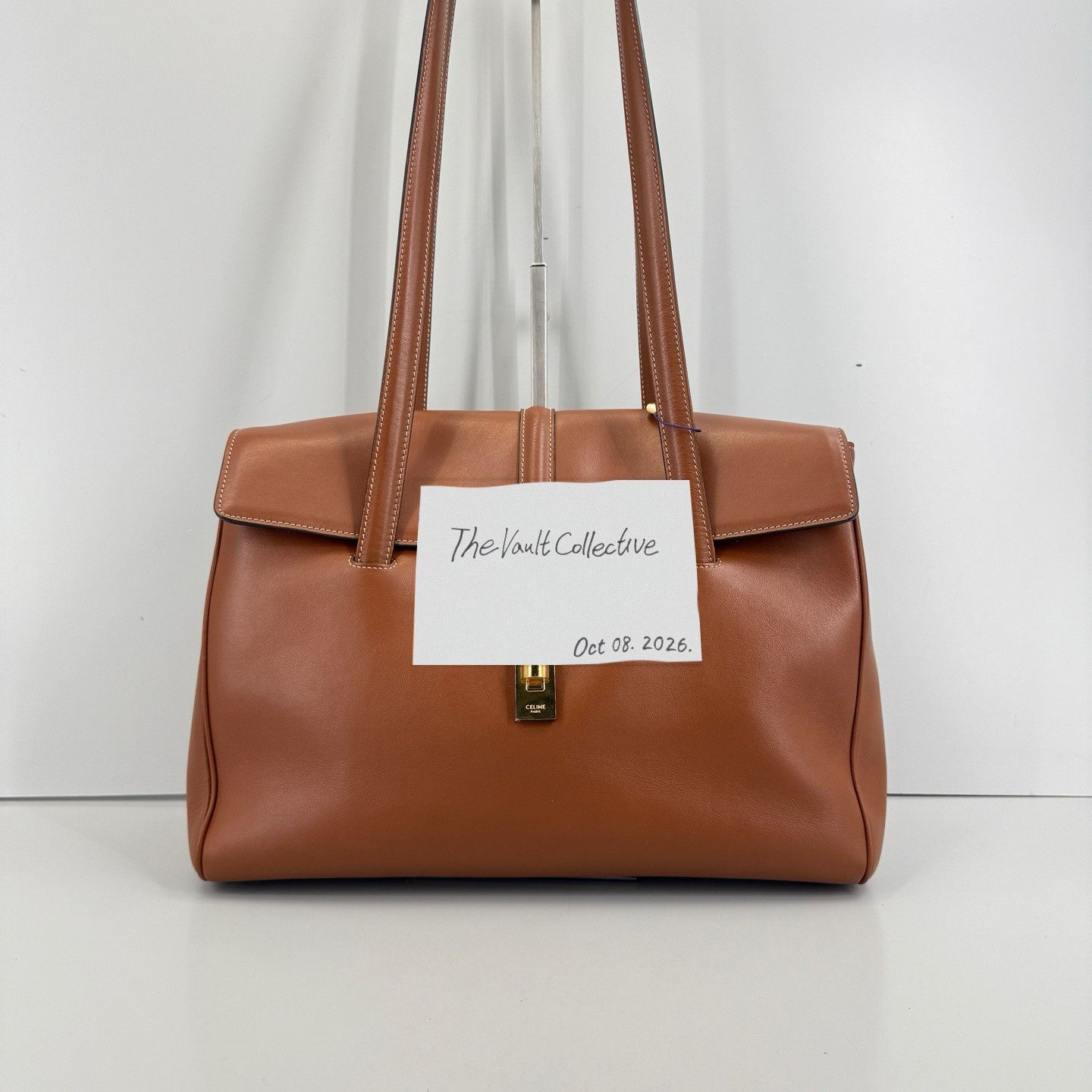 Celine CELINE 16 Medium brown cowhide leather shoulder bag Size ONE SIZE - 1 Thumbnail