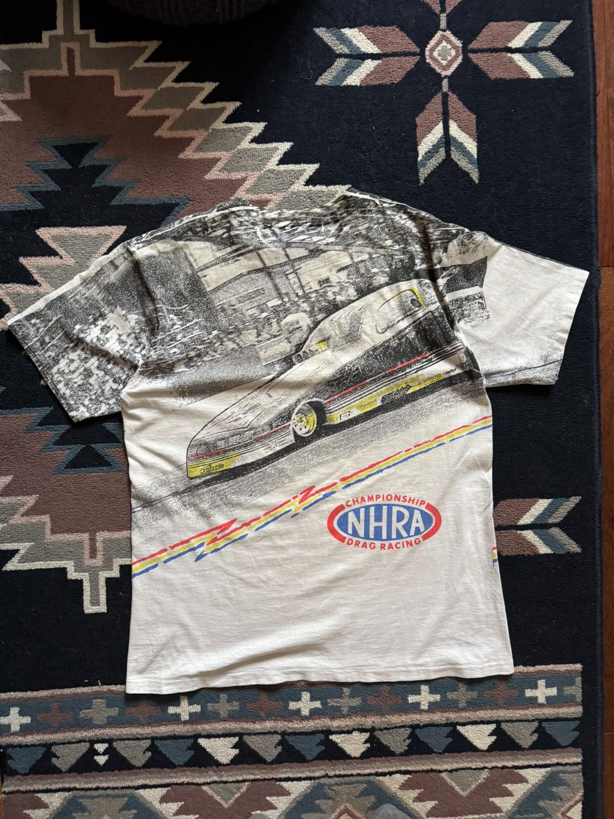 Other Vintage 90s NHRA Drag Racing Champ All Over Print T-Shirt Size US L / EU 52-54 / 3 - 2 Thumbnail