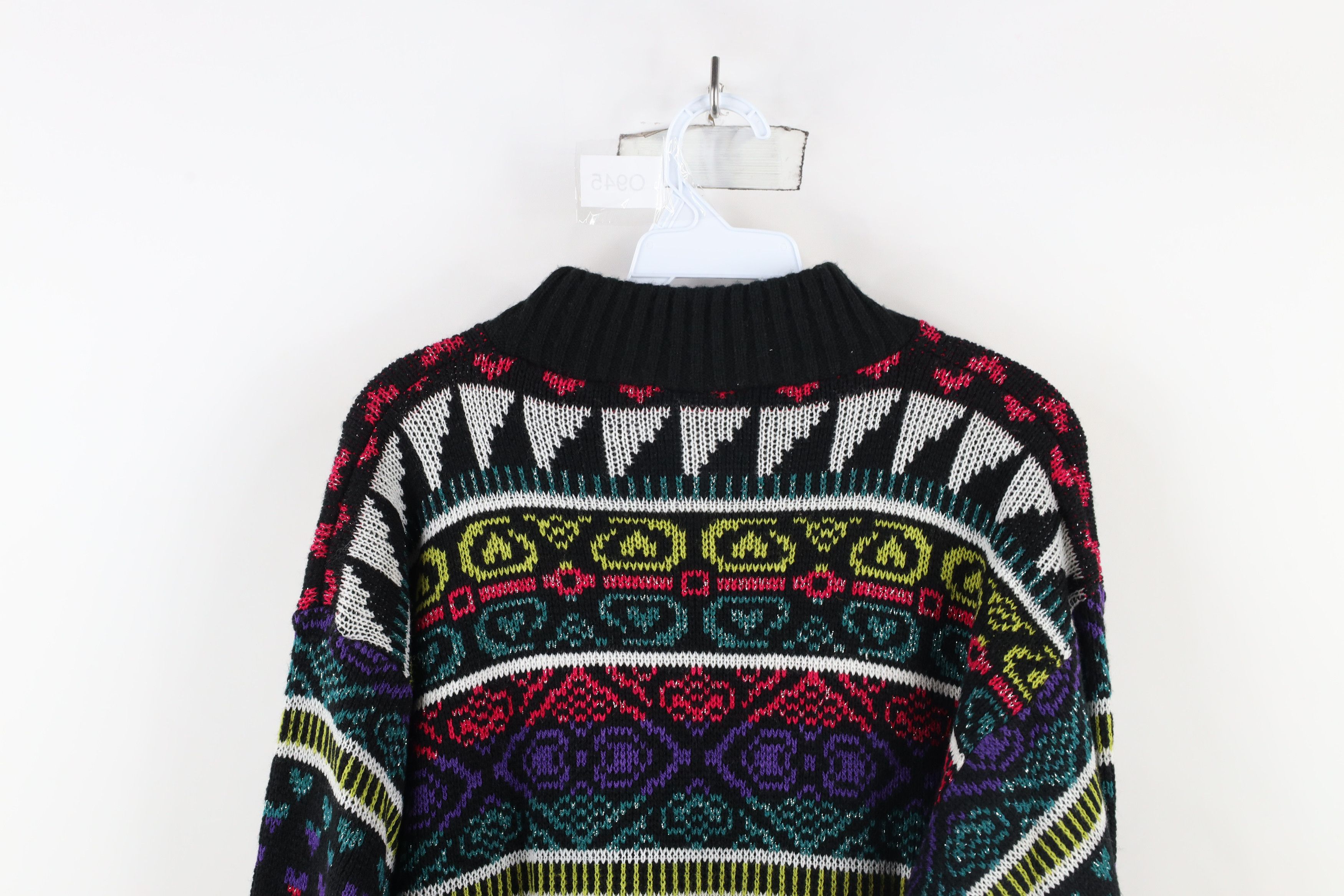 Vintage Vintage 90s Fairy Kei Kawaii Knit Mock Neck Sweater USA Size M / US 6-8 / IT 42-44 - 8 Thumbnail
