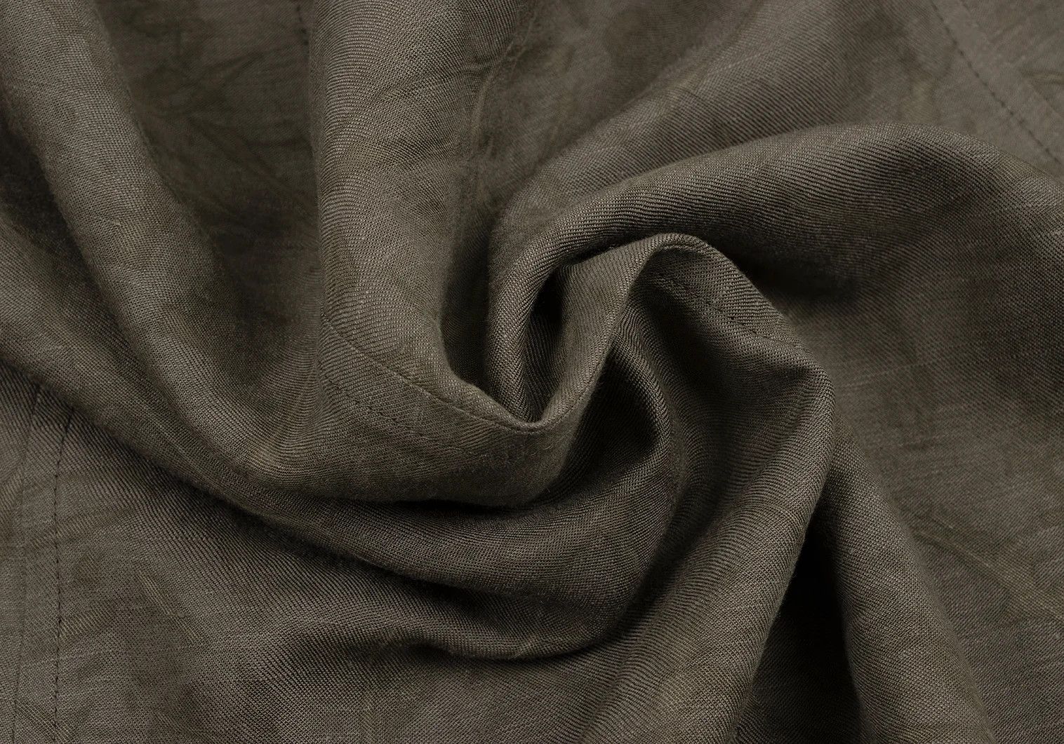 Issey Miyake Linen Lyocell Dyed Patch Pocket Jacket in Mocha2 Size US M / EU 48-50 / 2 - 15 Thumbnail