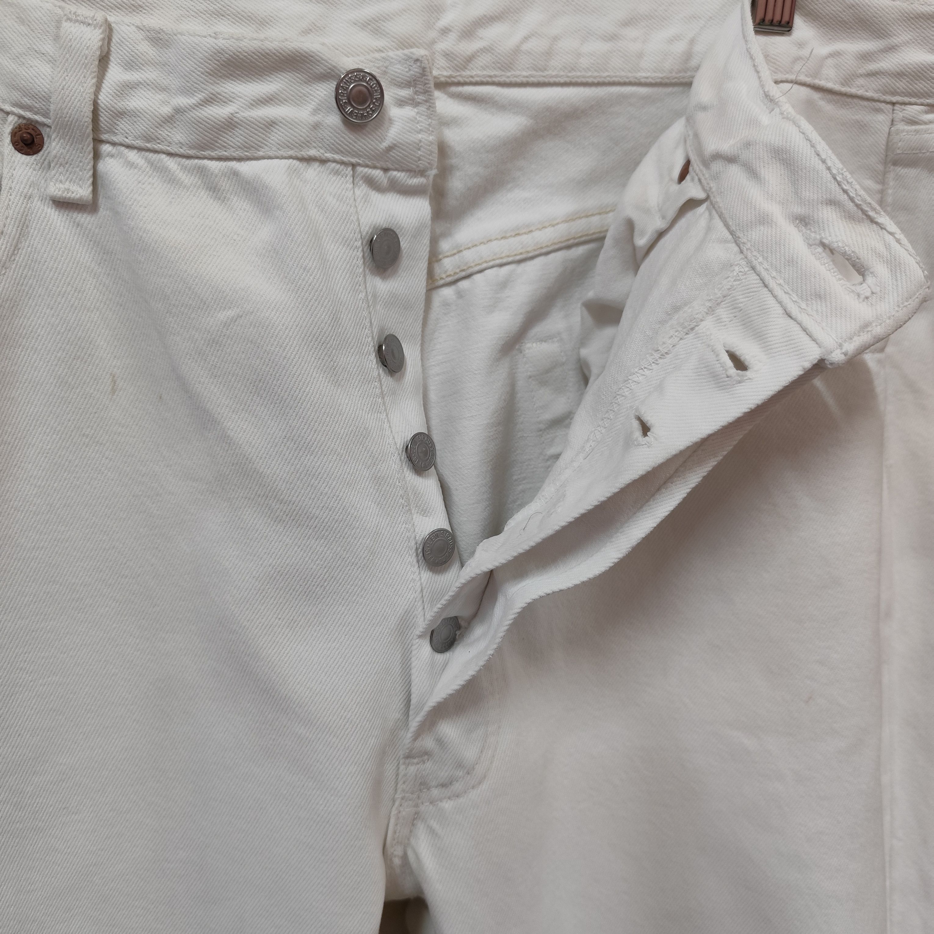 Levi's × Vintage 🇺🇸VINTAGE LEVIS 501 WHITE JEANS MADE IN USA Size US 38 / EU 54 - 6 Thumbnail