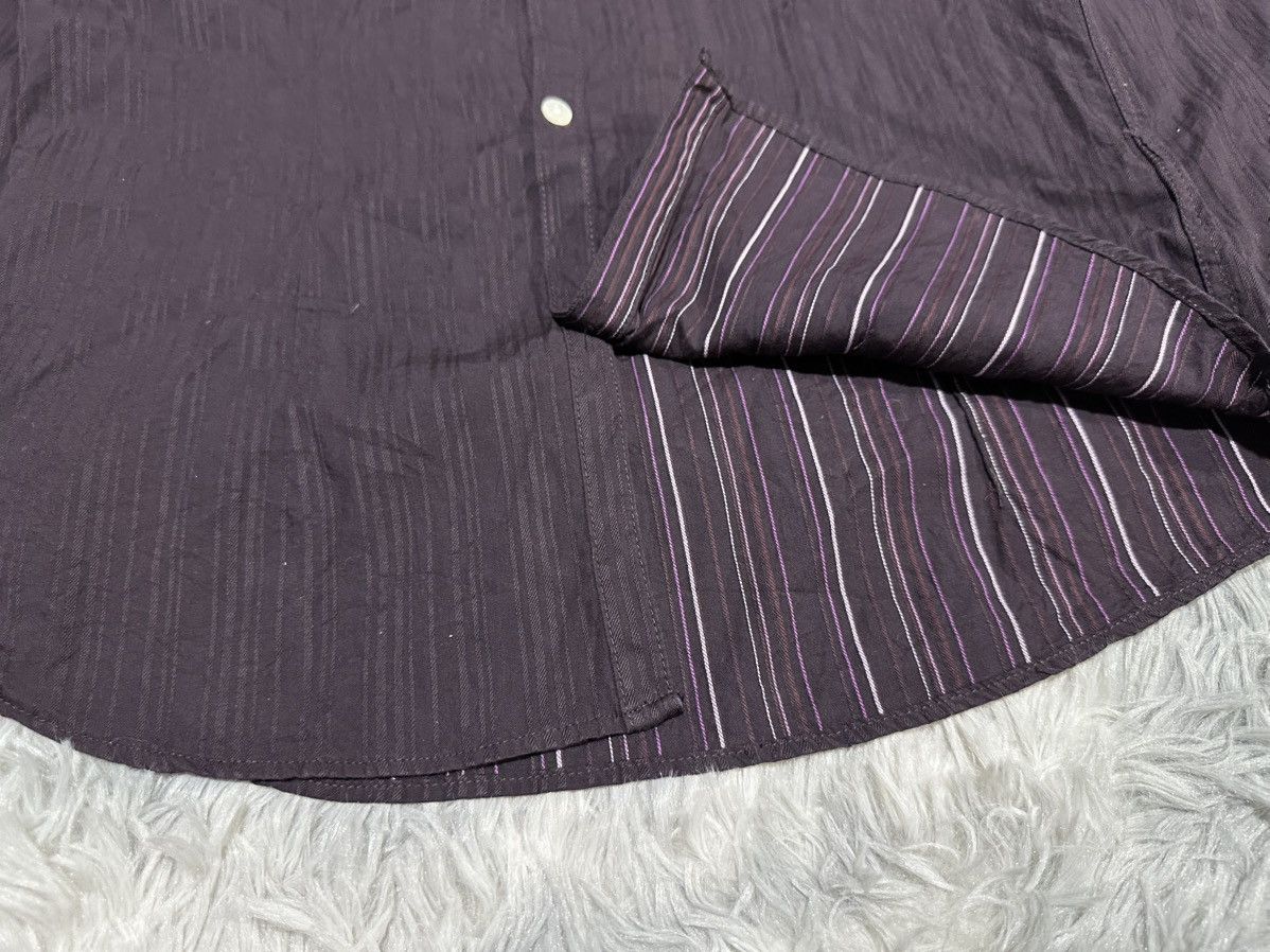 Tornado Mart 🔥Sick Y2K Tornado Mart Striped Shirt Tribal Embroidered Size US M / EU 48-50 / 2 - 6 Thumbnail