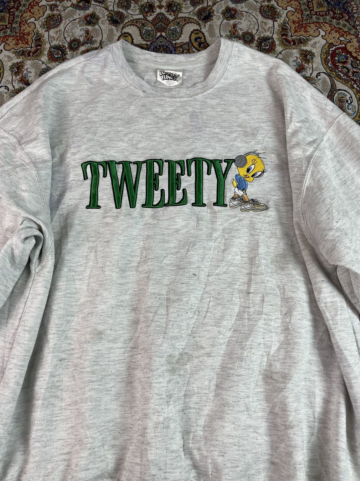 Cartoon Network Vintage Tweety Sweatshirt 📸 Size US XL / EU 56 / 4 - 2 Thumbnail