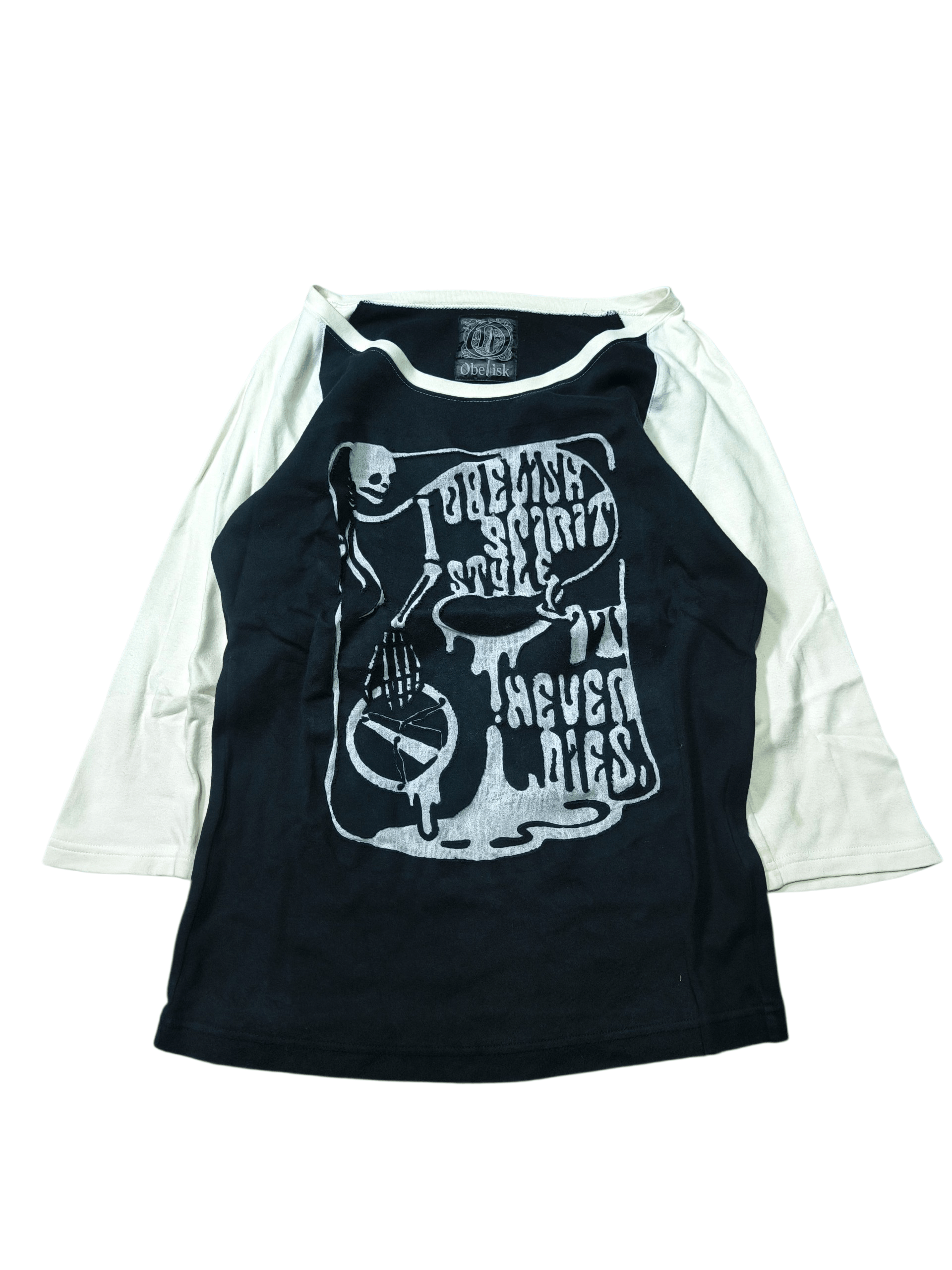If Six Was Nine Obelisk Skull 3/4 Sleeve Tee Size US M / EU 48-50 / 2 - 1 Thumbnail