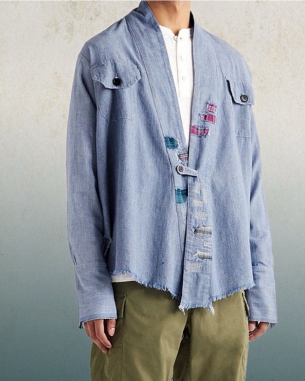 Greg Lauren Greg Lauren Chambray Kimono Size US XL / EU 56 / 4 - 1 Thumbnail