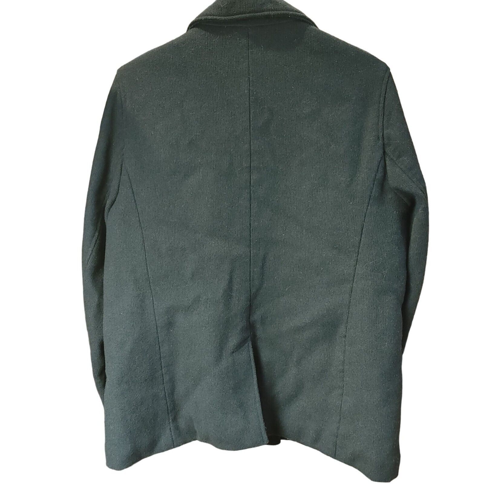 Other Levi Strauss & Co. Women's Gray Wool Button Down Collared Pe Size XL / US 12-14 / IT 48-50 - 2 Thumbnail