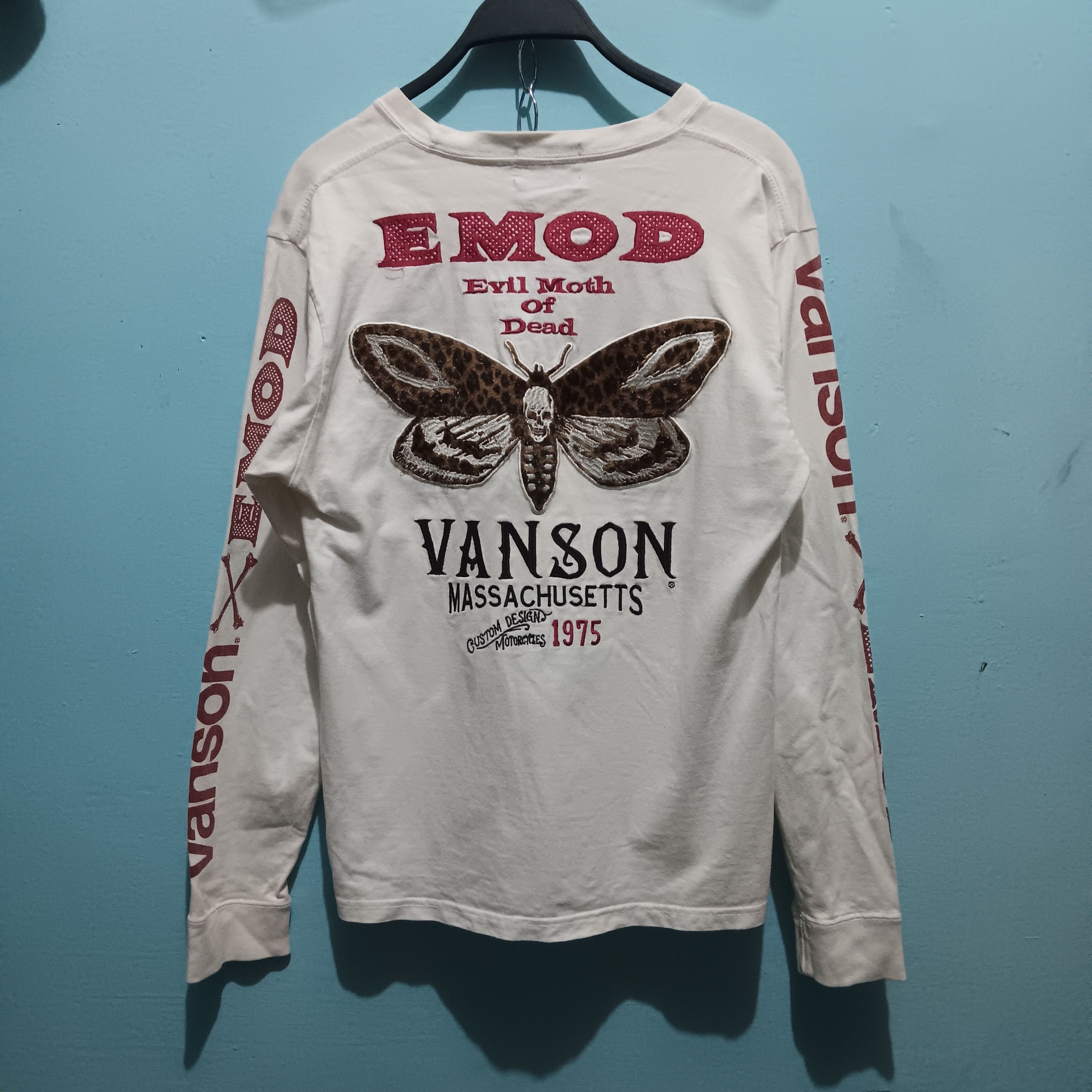 Vanson Leathers Vanson X Emod long sleeve t-shirt Size US M / EU 48-50 / 2 - 6 Thumbnail