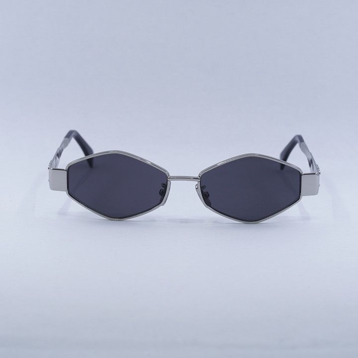 Celine Celine CL40254U 16A Sunglasses Palladium Geometric Frame Size ONE SIZE - 7 Thumbnail