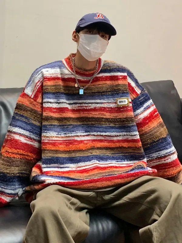 VIBE Stripe Knit Sweater Size US L / EU 52-54 / 3 - 6 Thumbnail