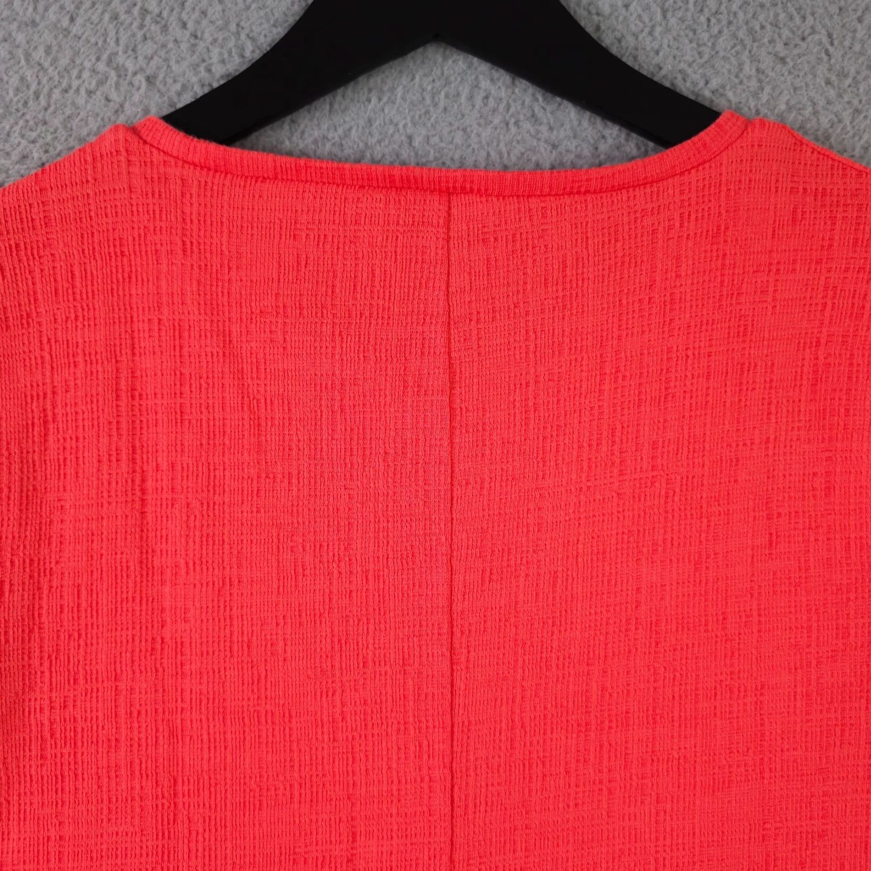 J.Crew J.CREW Shirt Womens Small Coral Puff Sleeve Textured Crew Neck Top Preppy Size S / US 4 / IT 40 - 8 Thumbnail