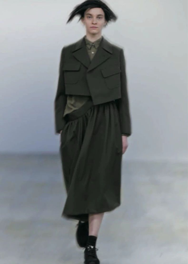 Comme des Garcons CDG Comcom Wool Asymmetric Hem Dress - dmc Size US 30 / EU 46 - 1 Thumbnail