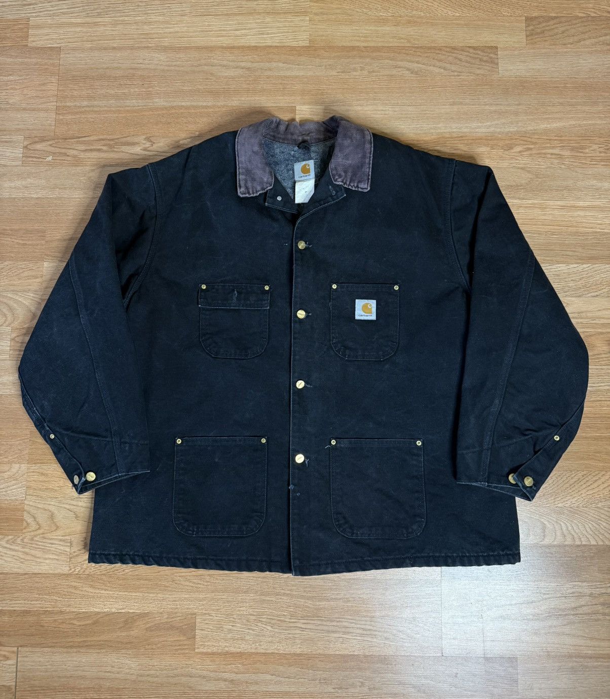 Carhartt VTG Carhartt Men's Black C01 Chore Jacket XXXL 54 Size US XXL / EU 58 / 5 - 1 Thumbnail
