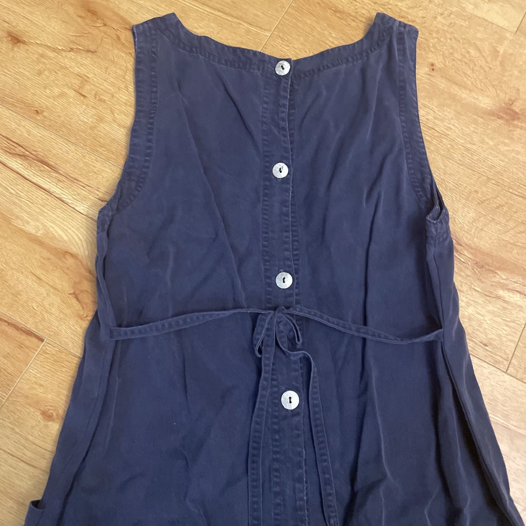 Vintage VINTAGE David Dart Maxi Shirt Dress Long Blue Pocket Button Up Back Modest Y2K Boho Shirt Dress Womens M Blue Bohemian Vestment Size M / US 6-8 / IT 42-44 - 2 Thumbnail