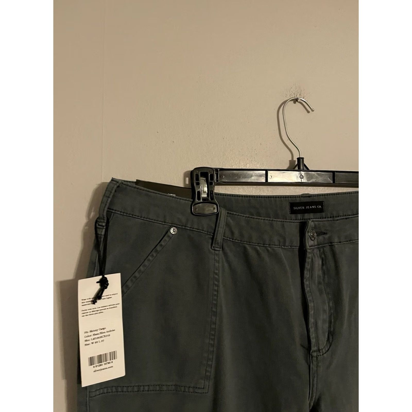 Silver Jeans Co. Silver Jeans Co Skinny Cargo Pants Men's 38 Slate Gray 39x37 Size US 38 / EU 54 - 2 Thumbnail
