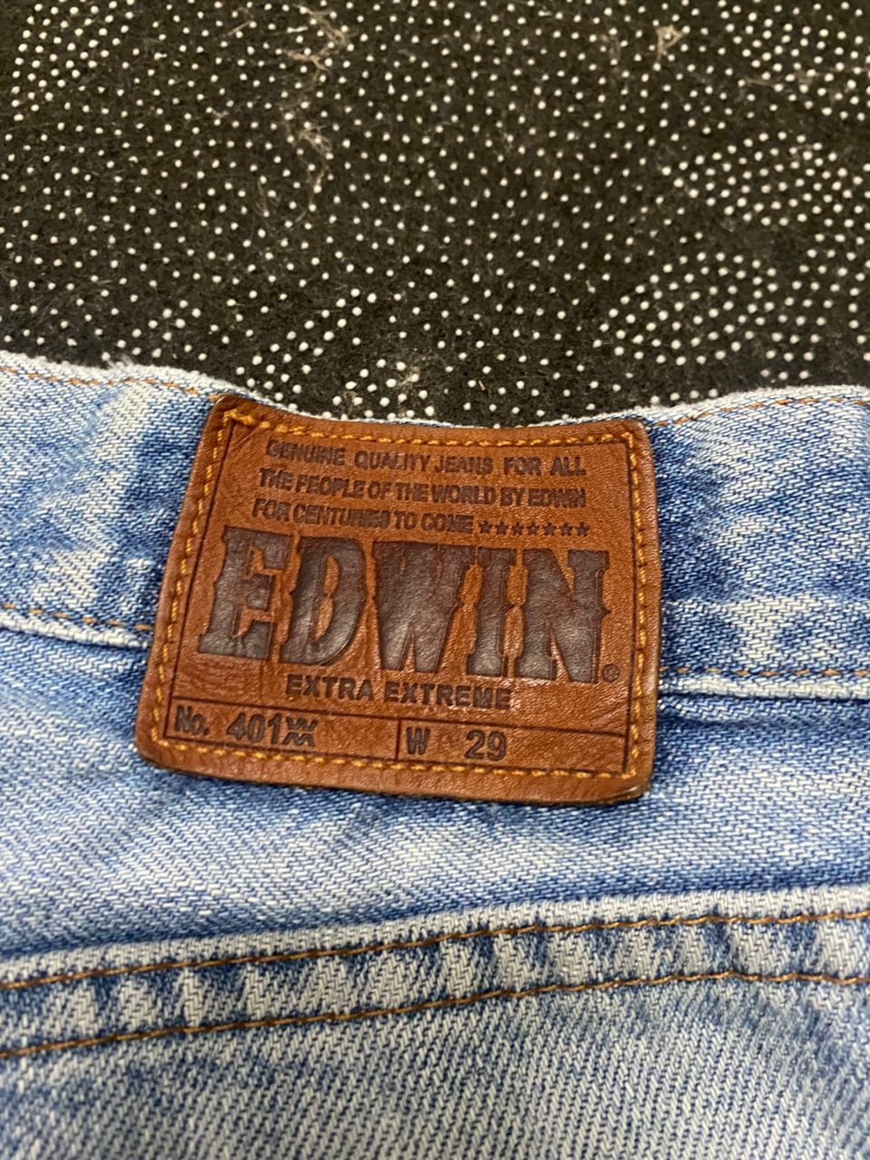 Edwin 💥FLARE💥VINTAGE EDWIN DISTRESSED DENIM JEANS Size US 29 - 12 Thumbnail
