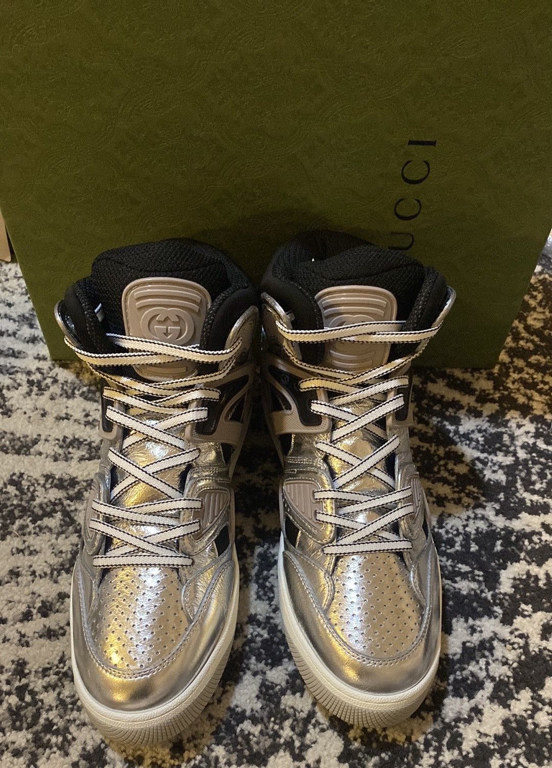 Gucci Basket High Leather Sneaker size 9