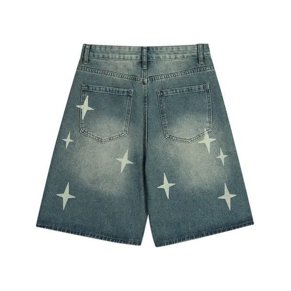 VIBE STARS Blue Denim Shorts Size US 28 / EU 44 - 2 Thumbnail