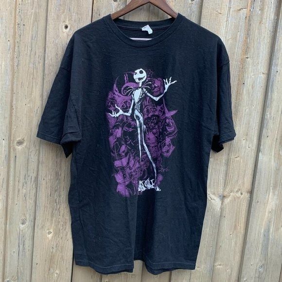 image of Vintage 90's Nightmare Before Christmas Graphic T Shirt Xl, Men's
