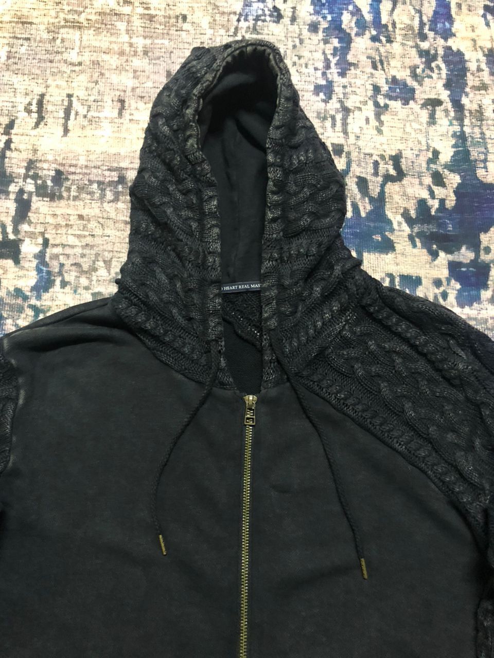 If Six Was Nine Japanese Heart Real Master Cable Knit Hoodie Zipper Rare Size US M / EU 48-50 / 2 - 5 Thumbnail