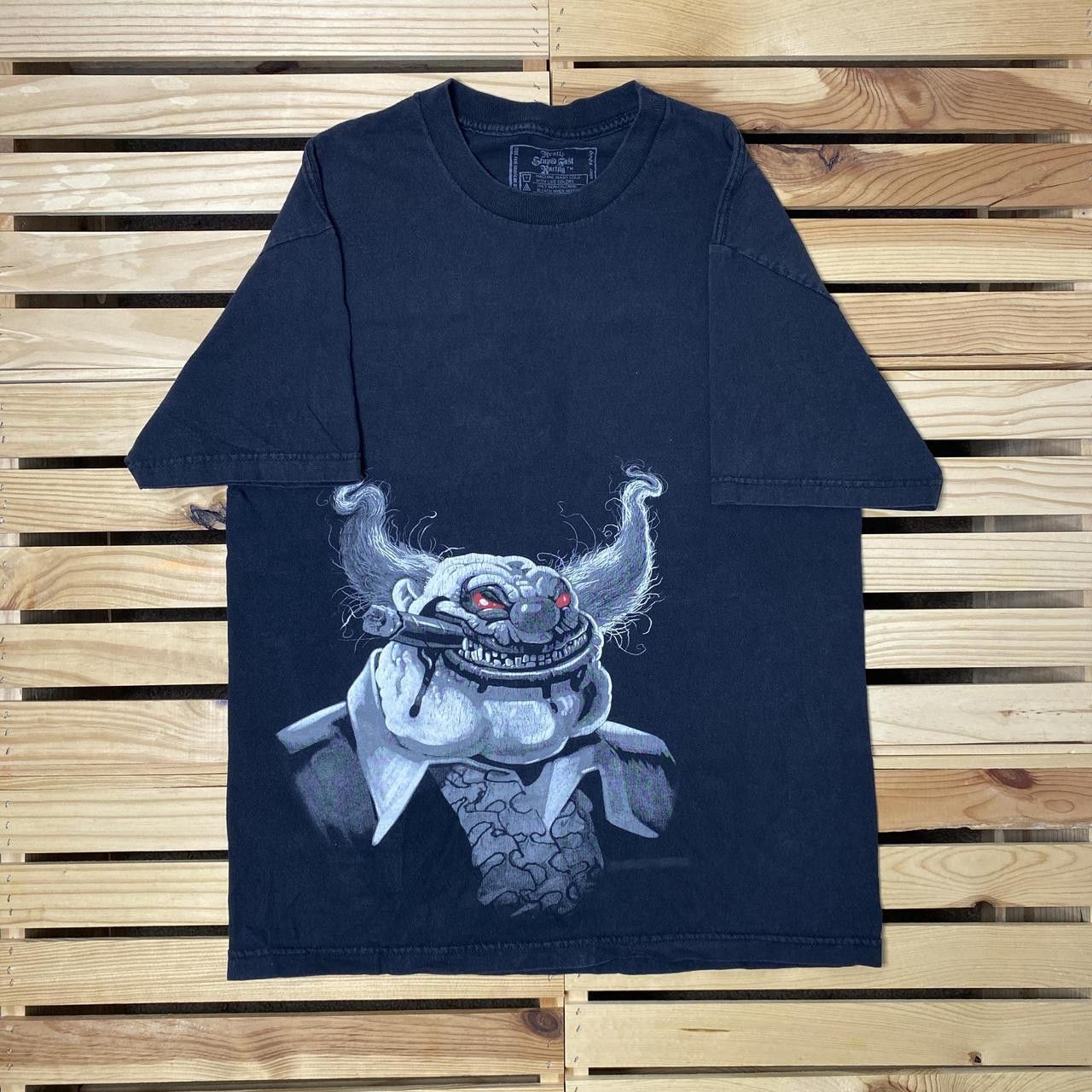 Other Really Stupid Fast Racing Black Y2K Clown Tee Size Large Size US L / EU 52-54 / 3 - 1 Thumbnail