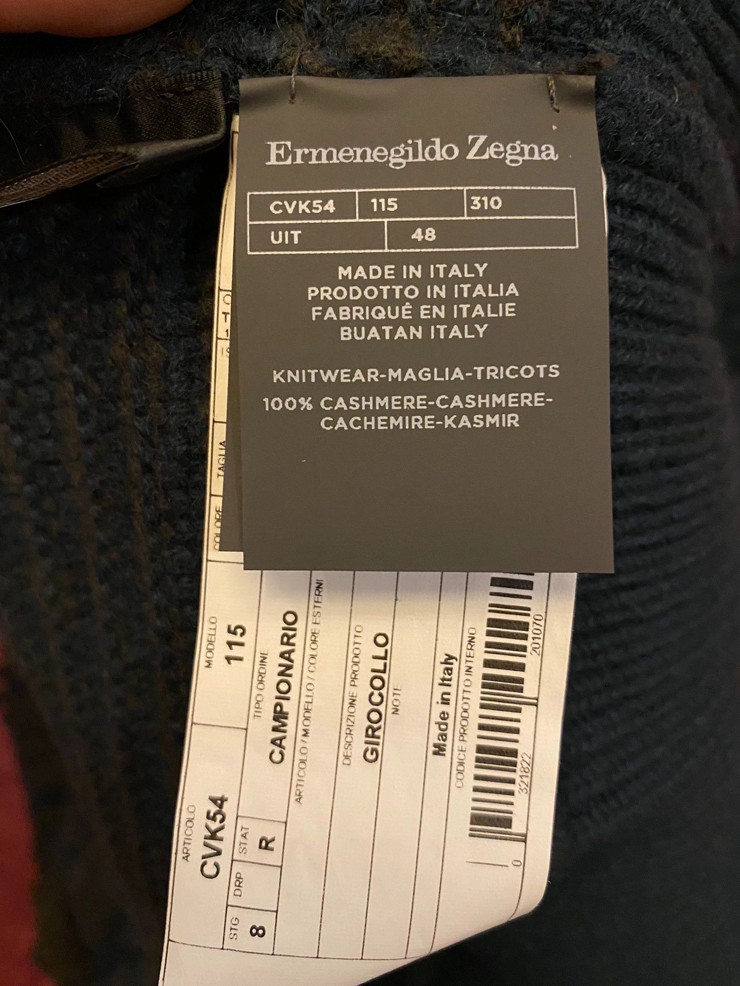 Ermenegildo Zegna Zegna Couture xxx Runway Cashmere Heavy Sweater 48 Size US M / EU 48-50 / 2 - 6 Thumbnail