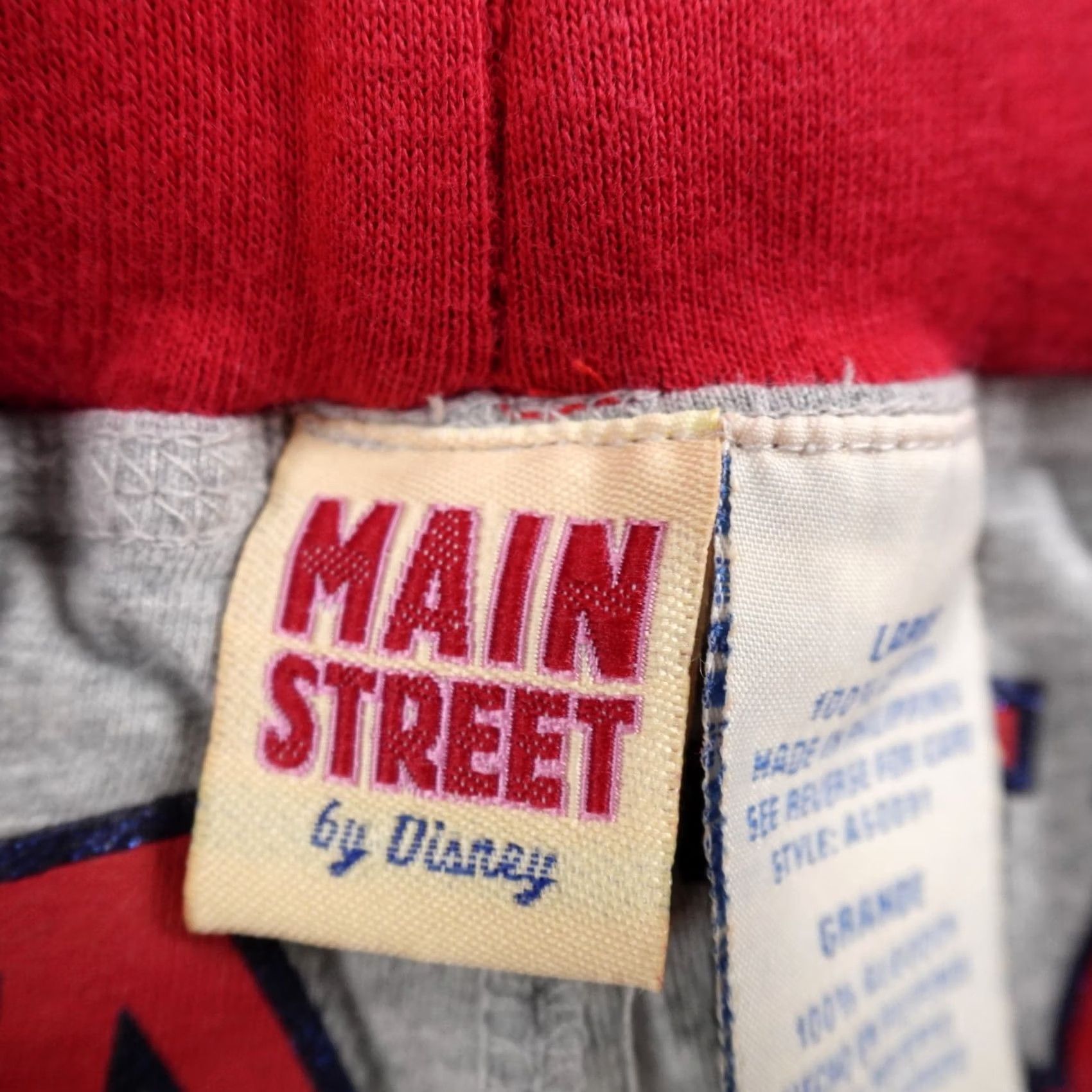 Disney Disney Shorts Womens L Red Gray Mickey Mouse High Rise Sweat Drawstring Y2K Size 36" / US 14 / IT 50 - 7 Thumbnail