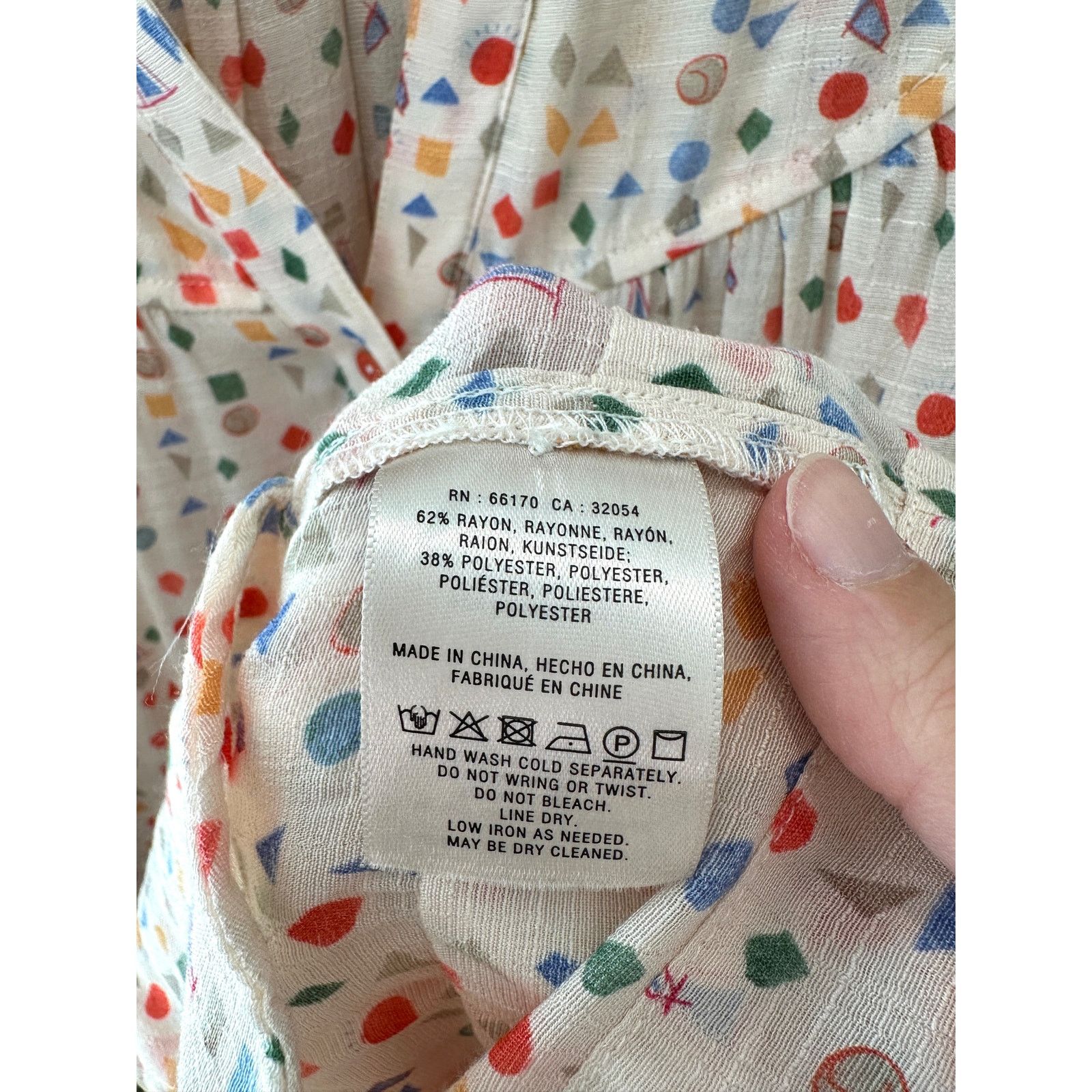 Anthropologie ANTHROPOLOGIE | Maeve Paccia Shapes Geometric Tiered Tunic Size M / US 6-8 / IT 42-44 - 7 Thumbnail