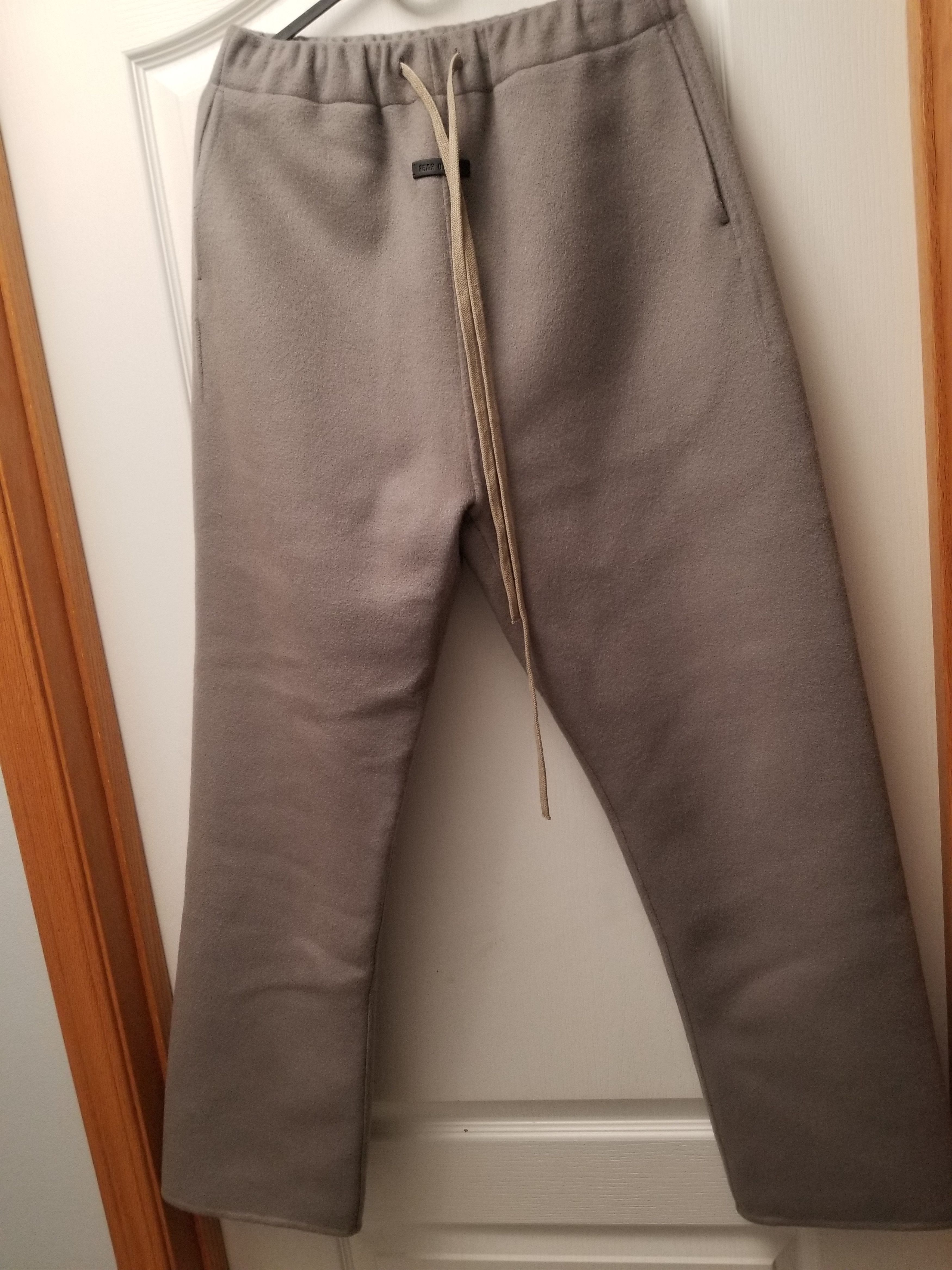 Image of Fear Of God Eternal Wool Cashmere Pants Dusty Concrete Size Small New, Men's