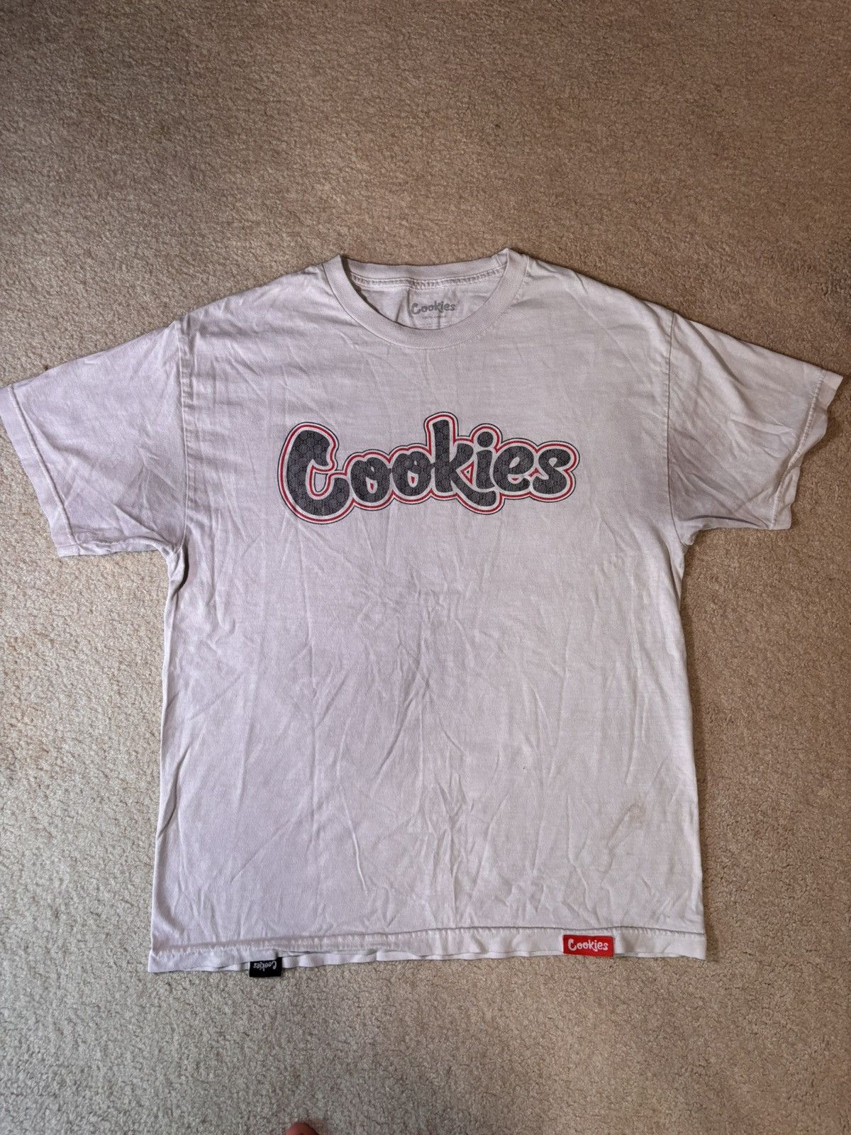 Cookies Cookies White Short Sleeve T-Shirt Box Logo Mens Size L Size US L / EU 52-54 / 3 - 1 Thumbnail