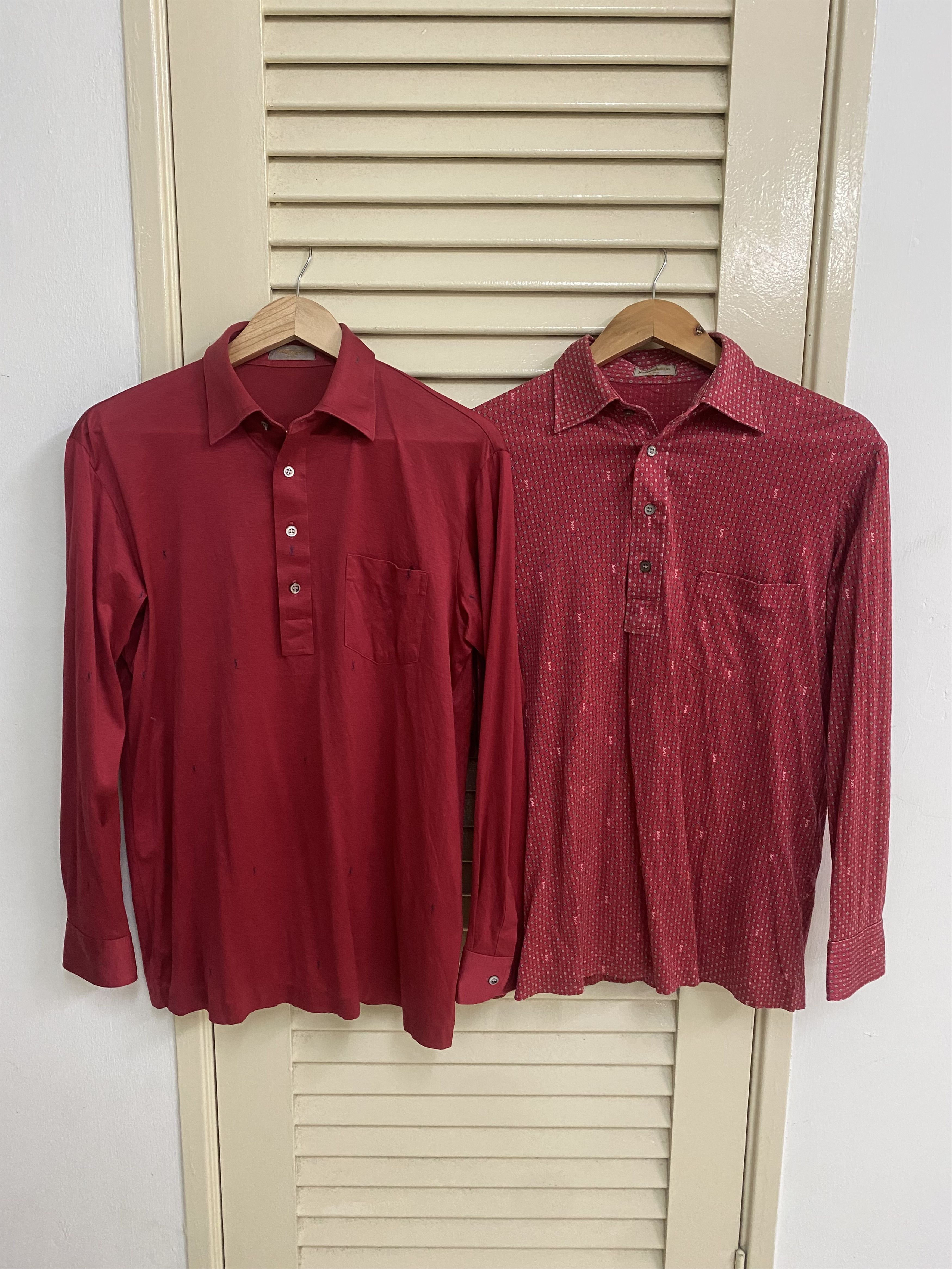Saint Laurent Paris YSL Monogram Long Sleeve Shirt Lots of 2 Size US M / EU 48-50 / 2 - 1 Thumbnail