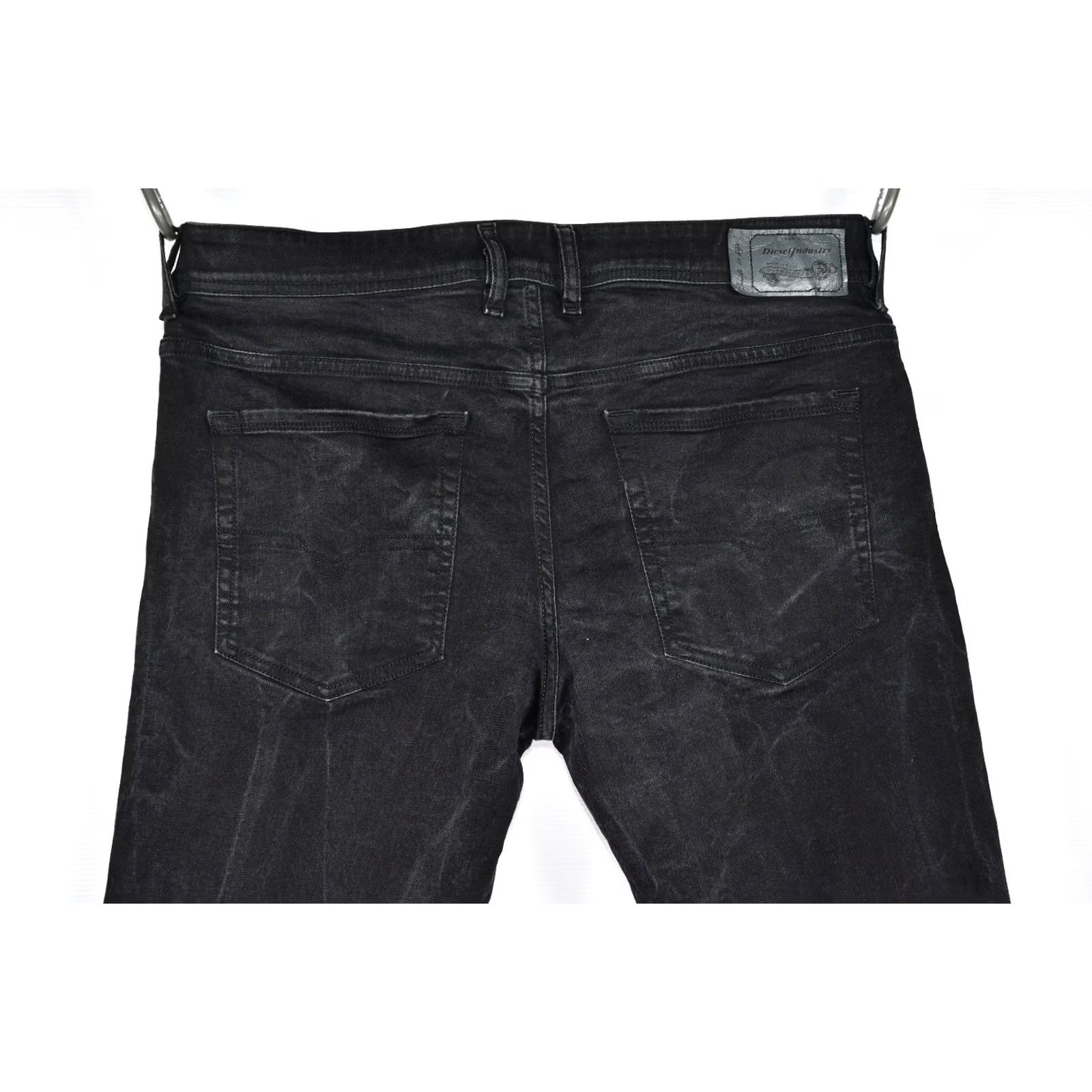 Diesel Diesel Troxer 0R84A Stretch Slim-Skinny Jeans Men W36 L32 Black Size W36/L32 Vintage No Pattern Solid 5-Pocket Design Casual Denim Size US 36 / EU 52 - 7 Thumbnail