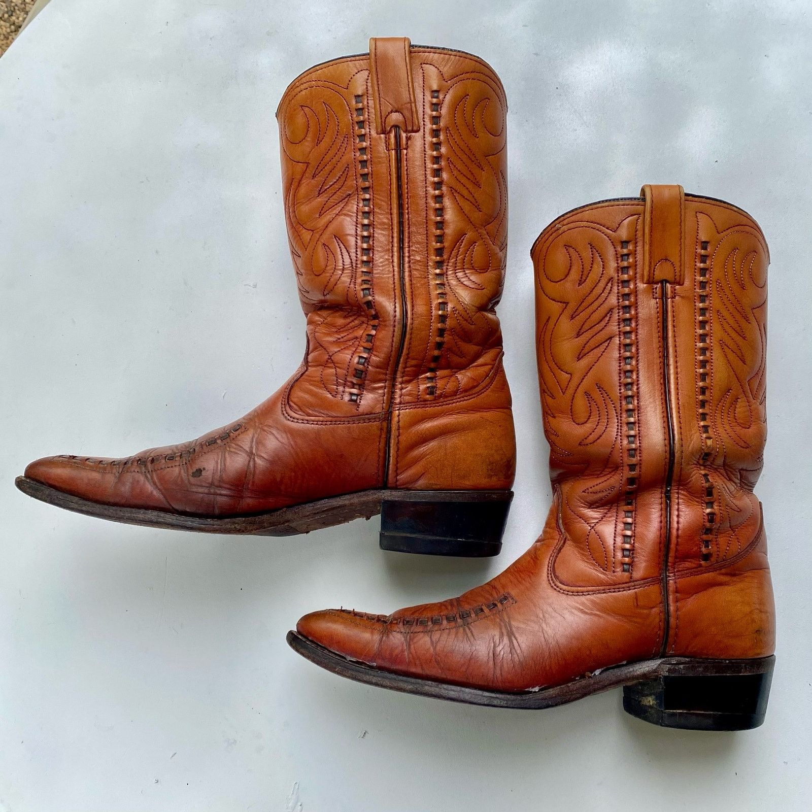 Bottes Cowboy Homme Double-H – Noir, Cuir, Taille US 12, Occidentales