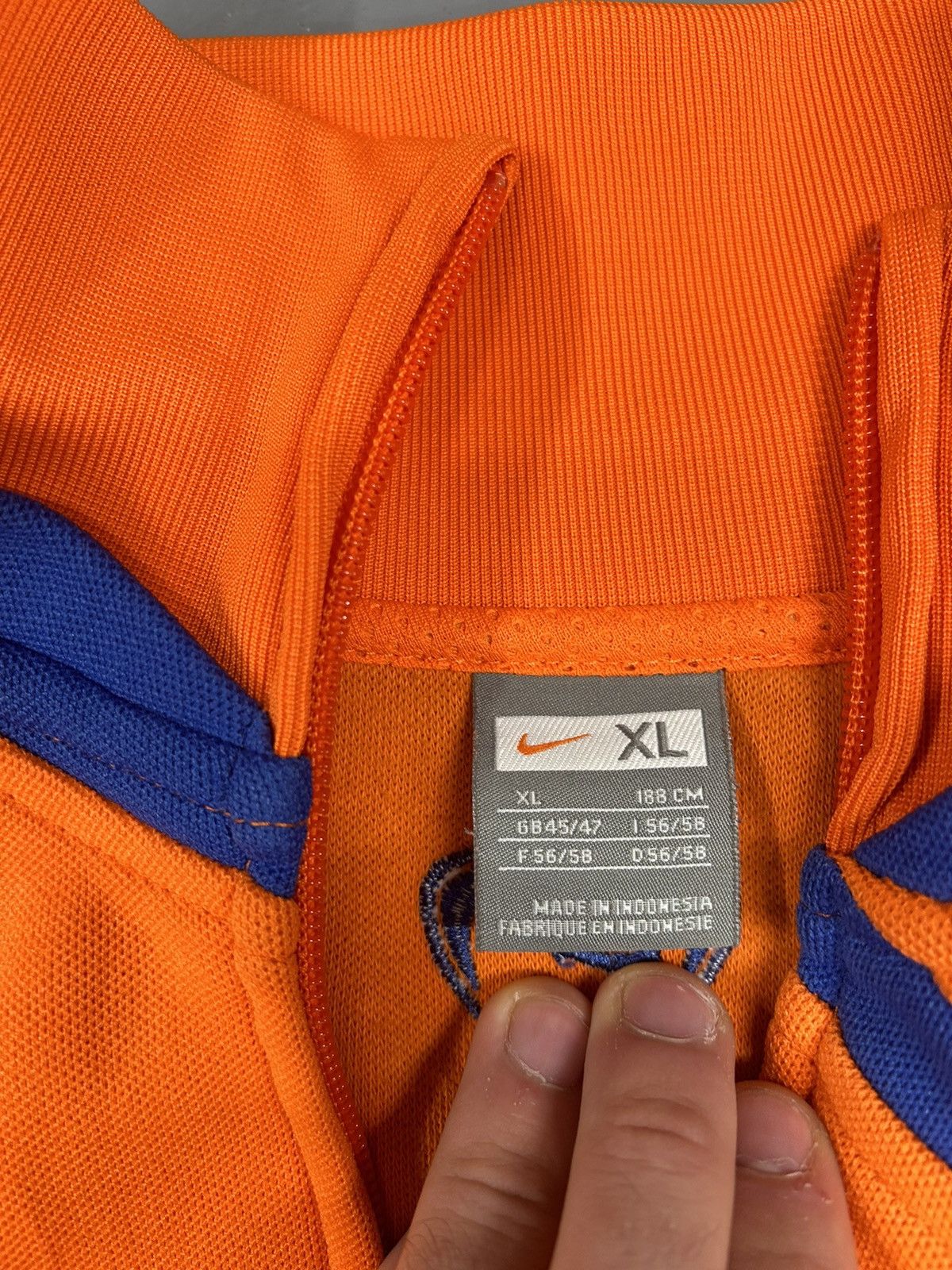 Nike × Vintage Crazy Vintage Y2K Essential Orange Nike Netherlands Sweater Size US L / EU 52-54 / 3 - 2 Thumbnail