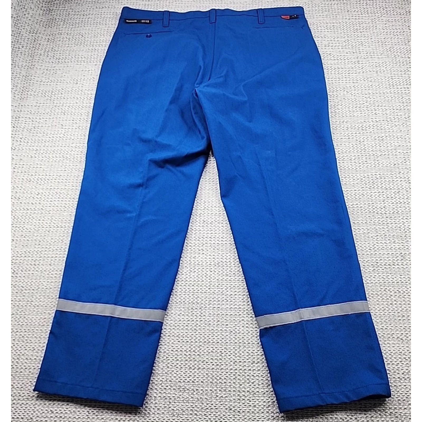 Vintage Workrite FR Pants 44x33 Blue Flame Resistant Nomex 2112 Cat 1 Arc 6.6 Mens Pants Blue Nomex 44 33 Arc Rated Workrite FR Size US 44 / EU 60 - 2 Thumbnail