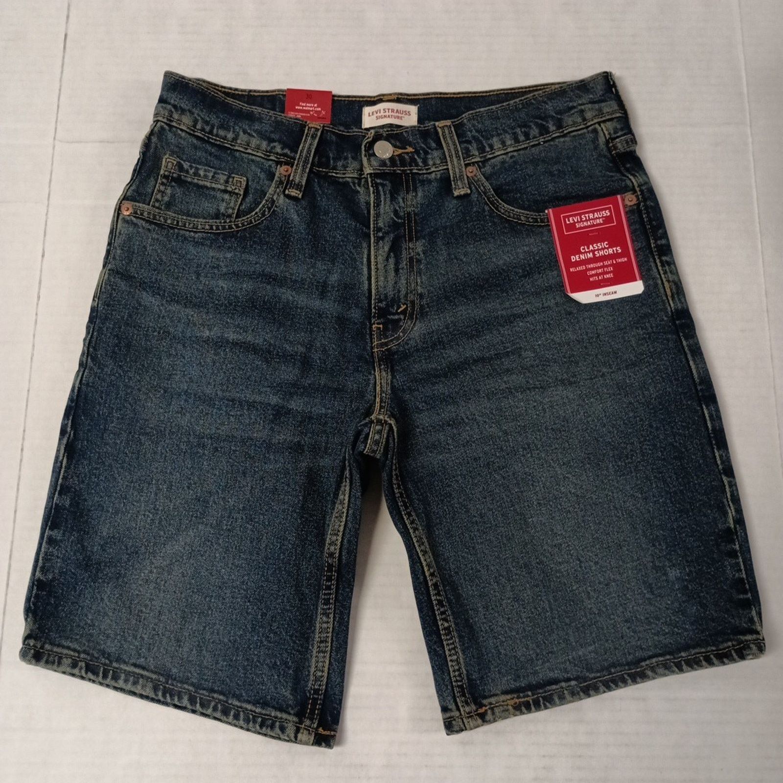 Levi's Levi Strauss Signature Shorts Men's 30 Blue Comfort Flex Size US 30 / EU 46 - 1 Thumbnail
