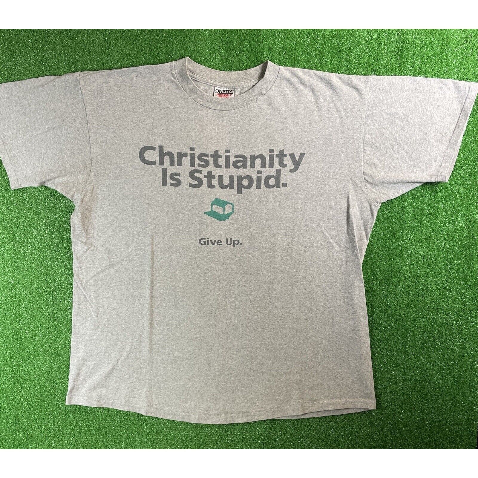 Vintage Vintage 90s Christianity Sucks Negativland Band XL Shirt USA Size US XL / EU 56 / 4 - 2 Thumbnail