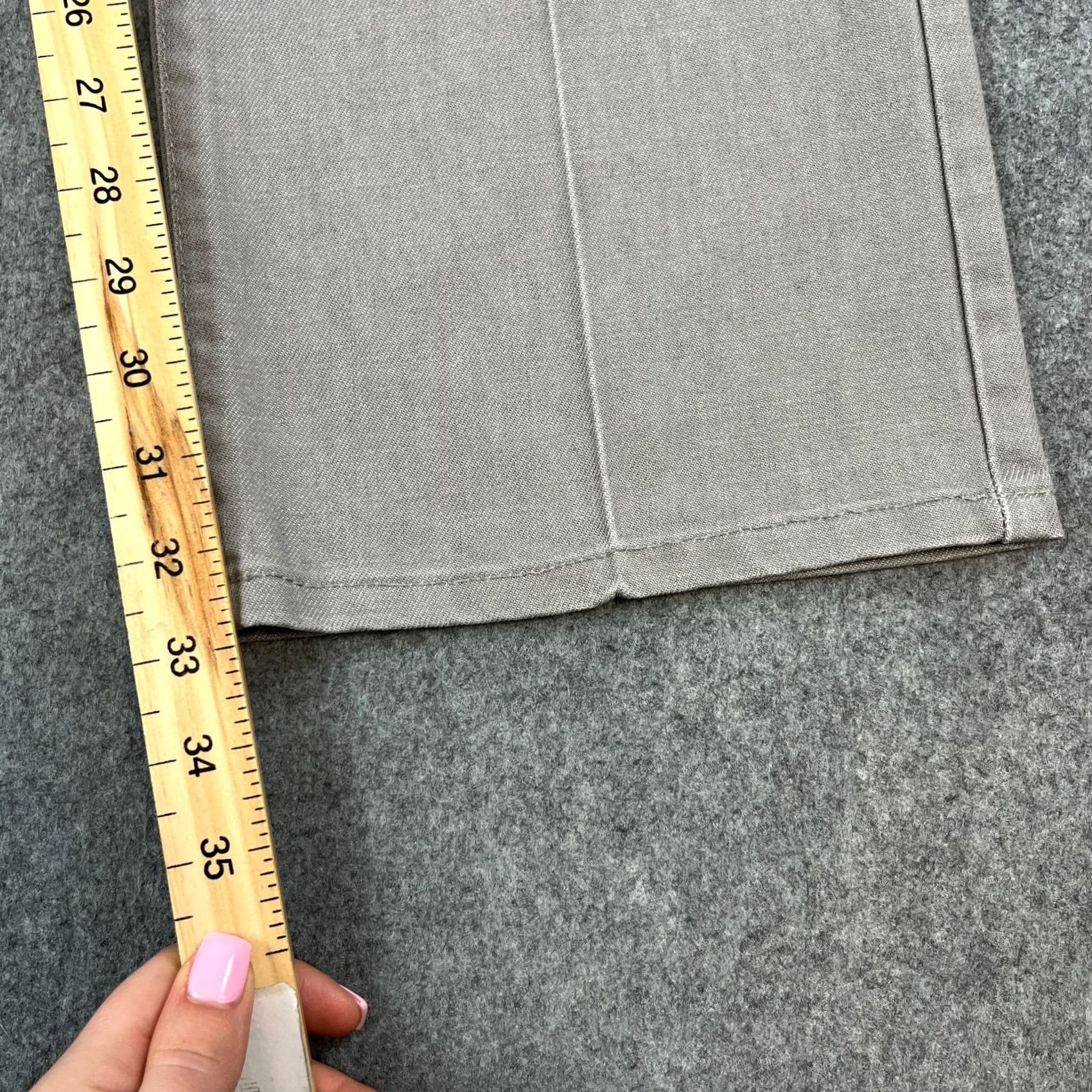Levi's VINTAGE Levi's Sta-Prest Mens Jeans Bootcut 30 Regular Denin Light Grey 90s Mens Jeans Size US 30 / EU 46 - 4 Thumbnail