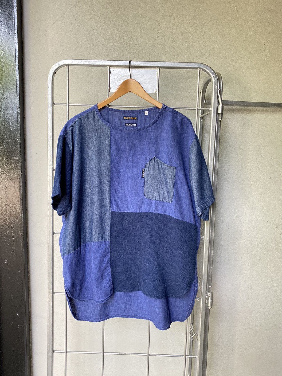 Blue Blue Japan BLUE/BLUE indigo dry patchwork top Size US M / EU 48-50 / 2 - 16 Thumbnail