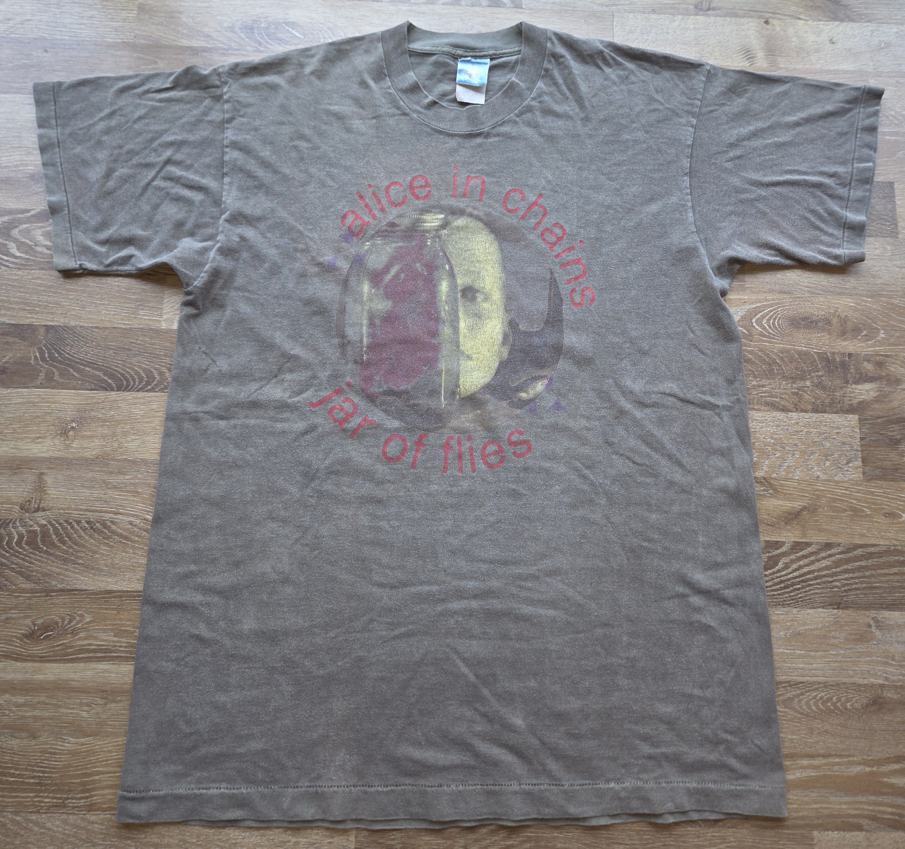Band Tees Rare! Vintage OG 90s Alice in Chains Band Jar of Flies Shirt Size US XL / EU 56 / 4 - 1 Thumbnail
