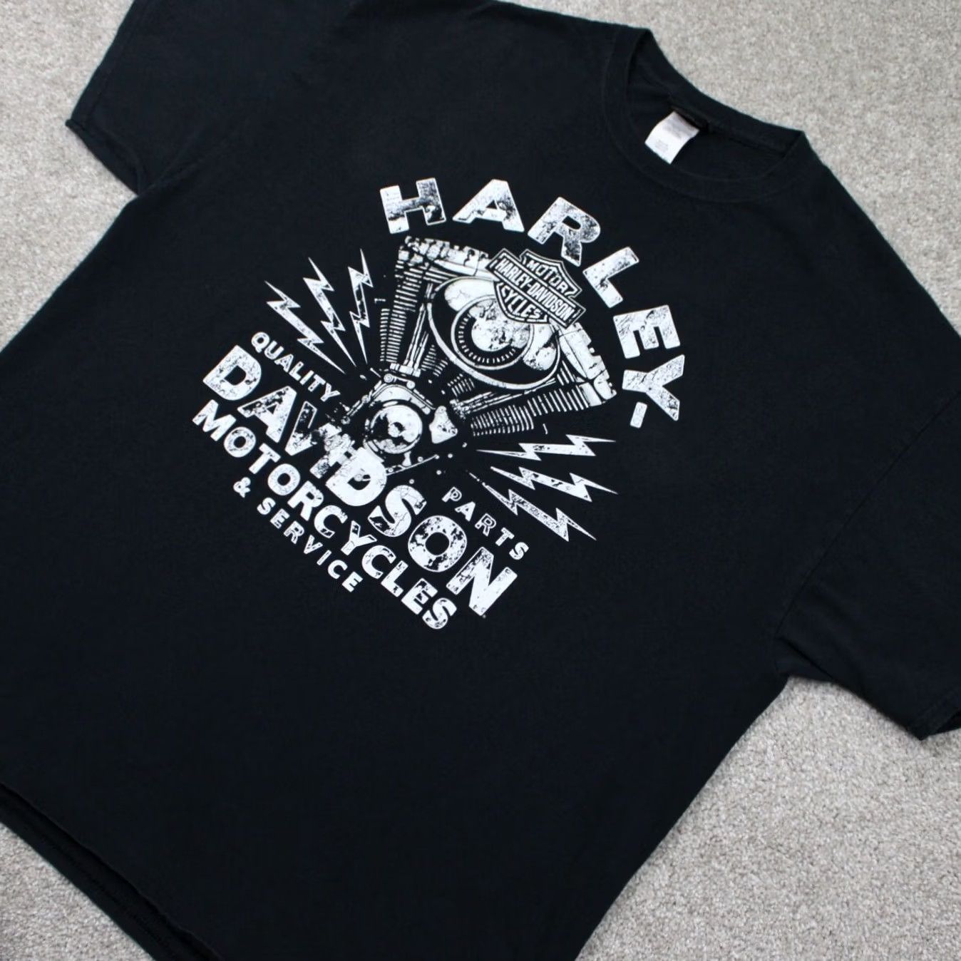 Harley Davidson Harley-Davidson Belize Shirt Mens 2XL Black Graphic Cotton S/S Double Sided T-Shirt Size US XXL / EU 58 / 5 - 3 Thumbnail